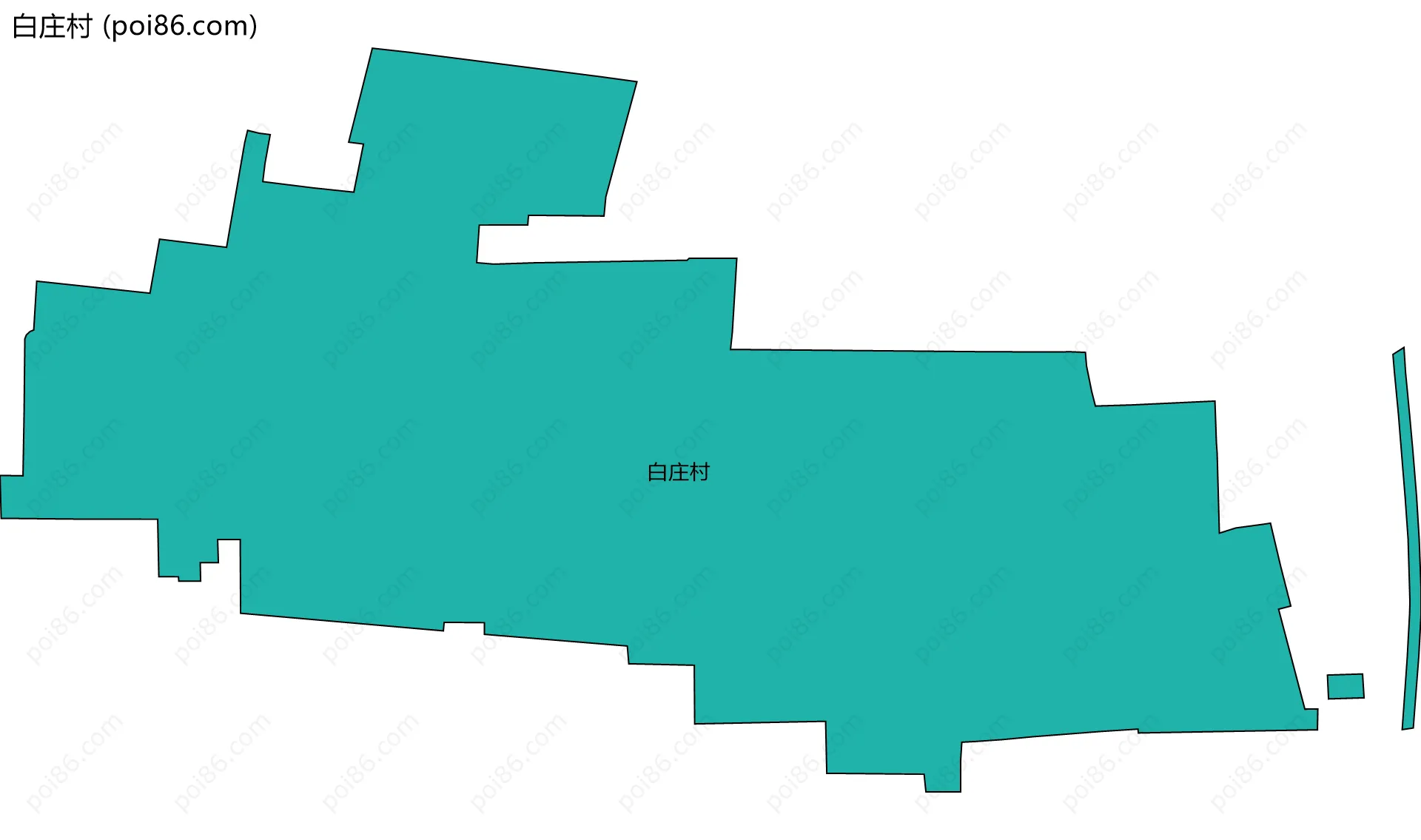白庄村边界地图