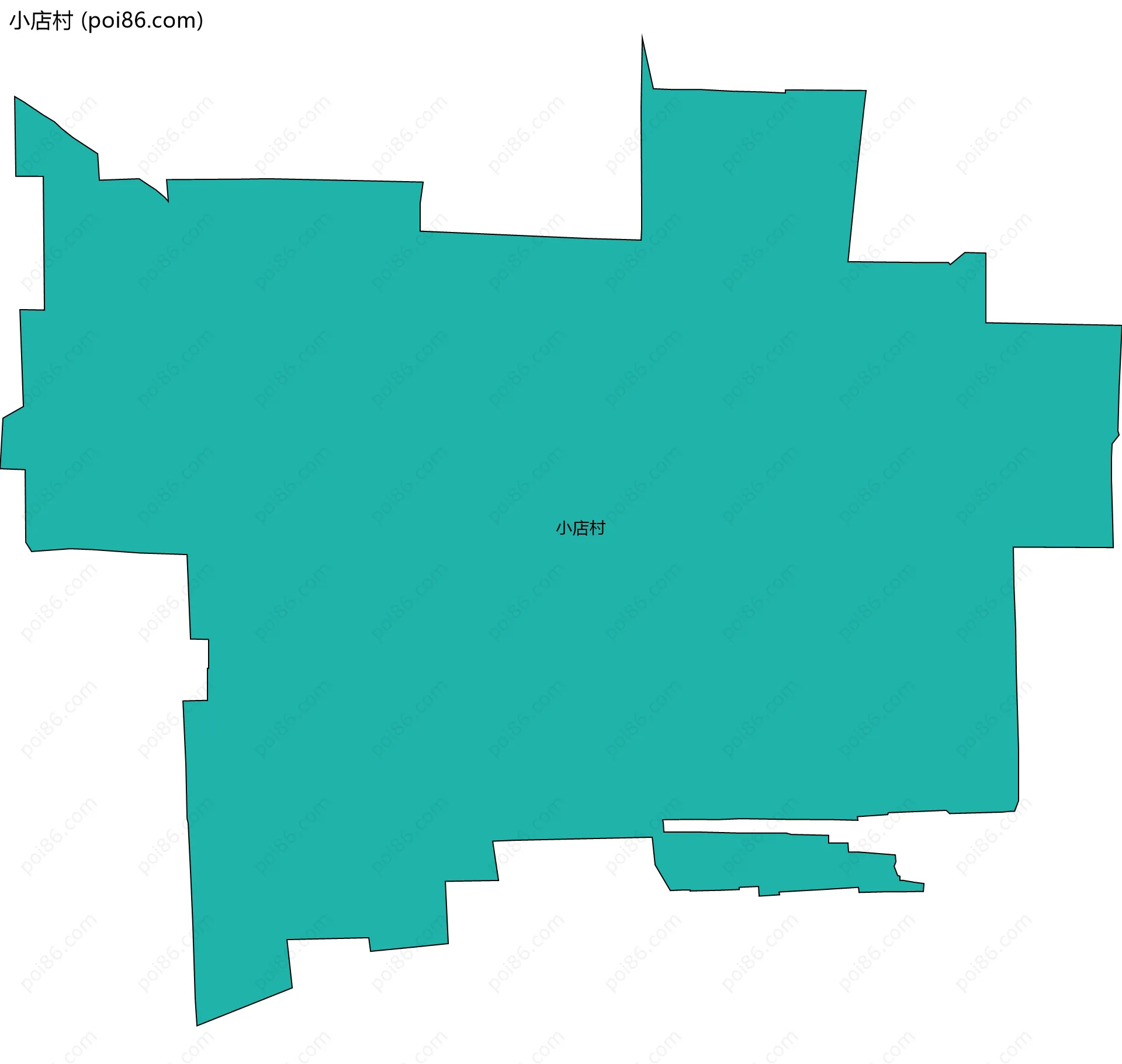 小店村边界地图