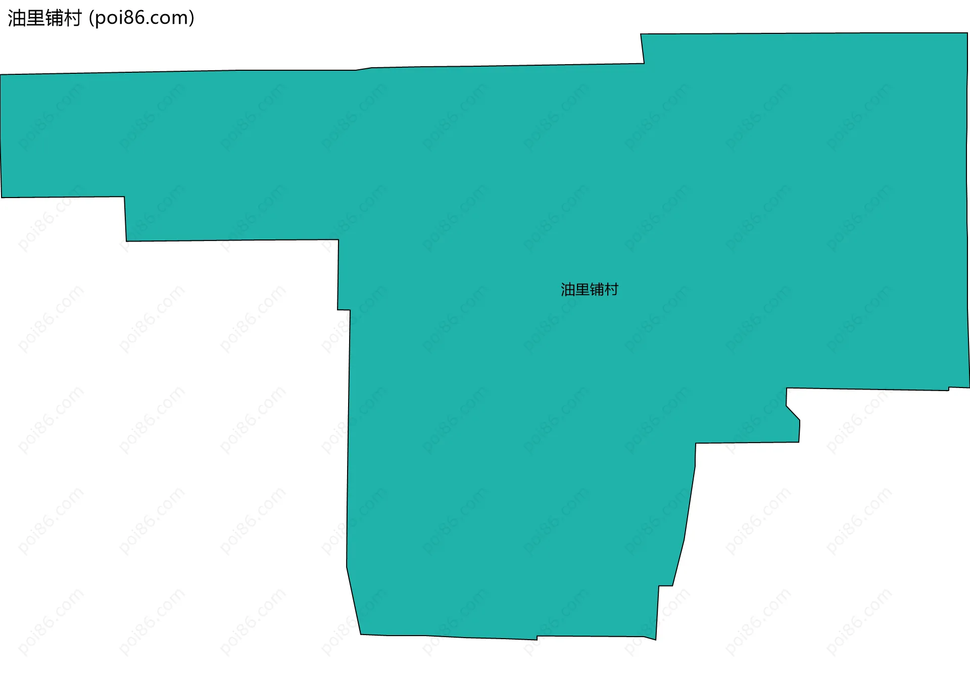 油里铺村边界地图