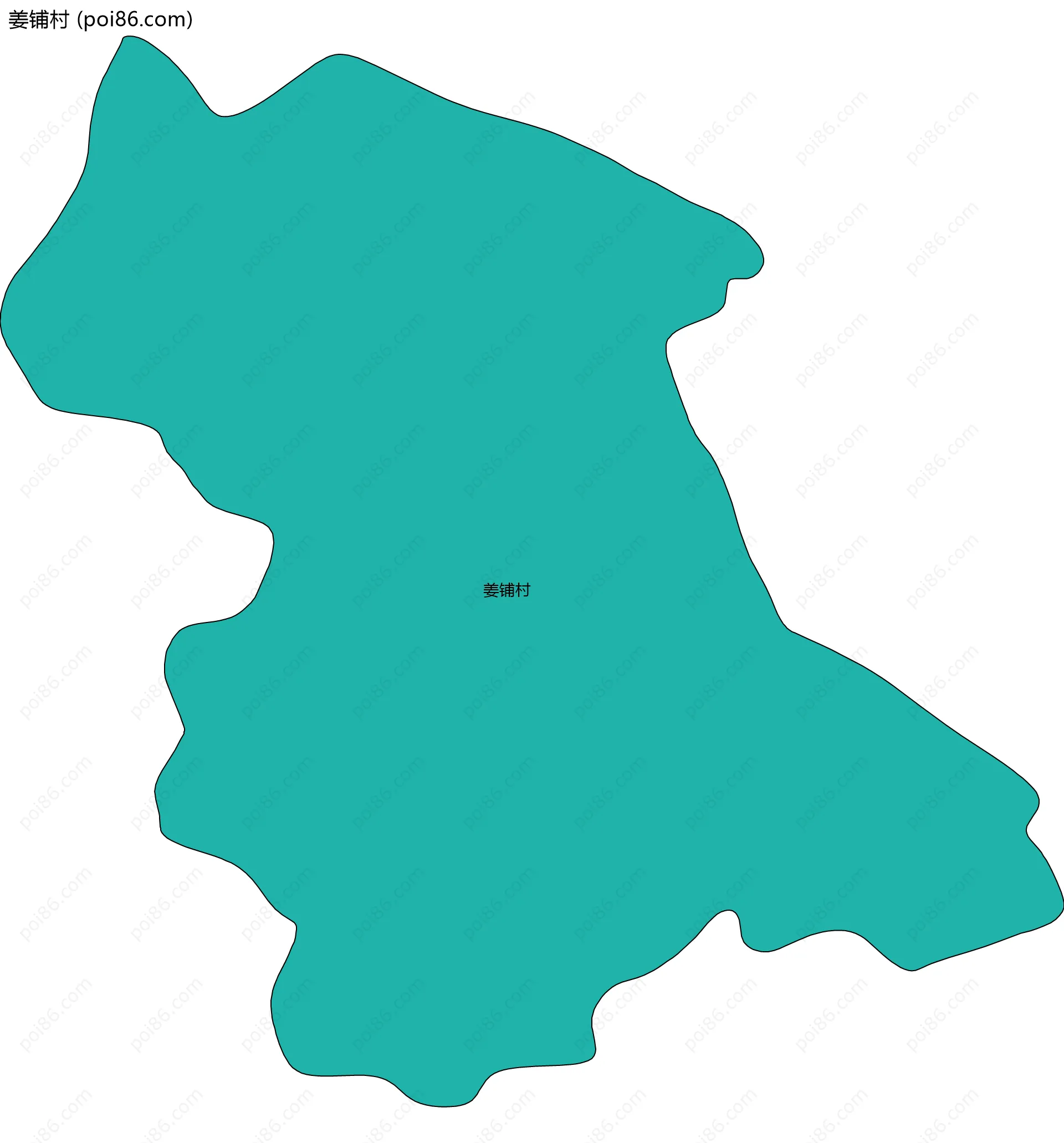 姜铺村边界地图