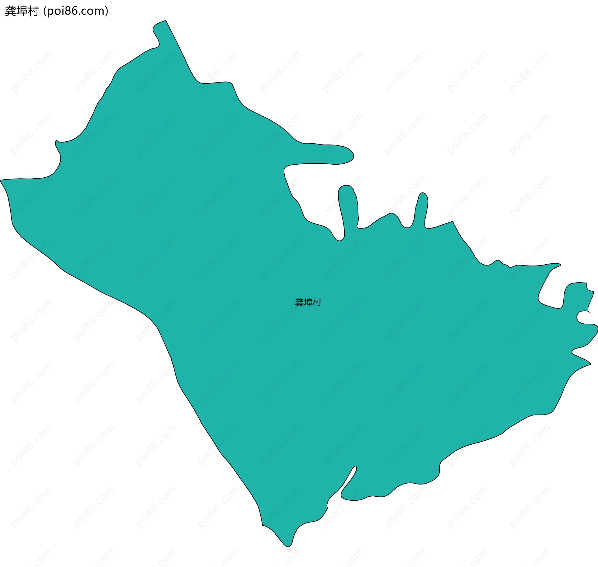 龚埠村边界地图