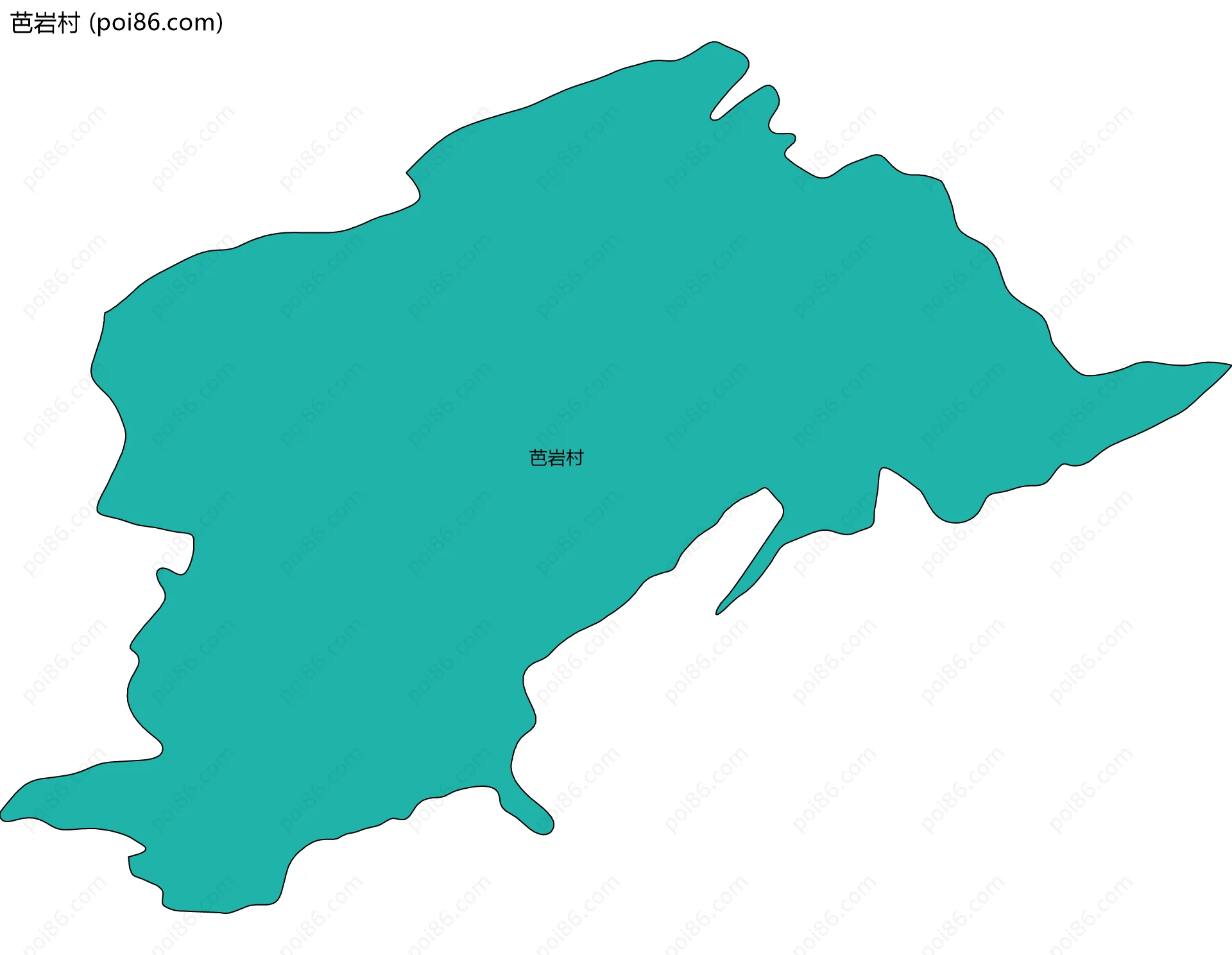 芭岩村边界地图