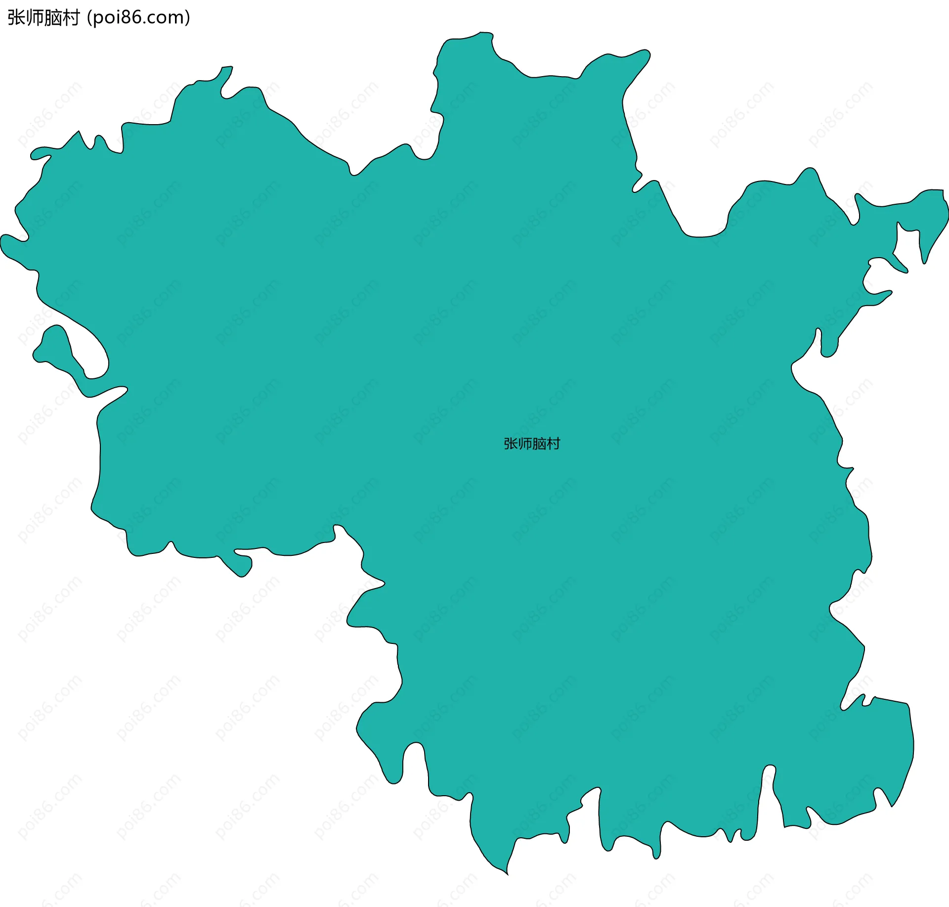 张师脑村边界地图