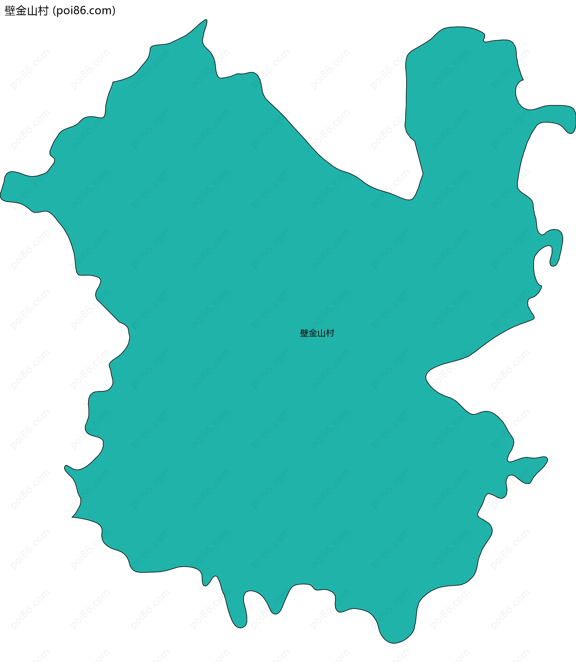 壁金山村边界地图