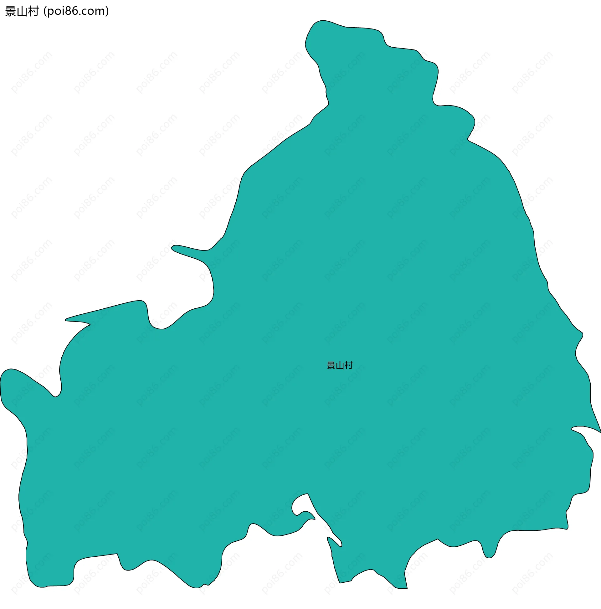 景山村边界地图