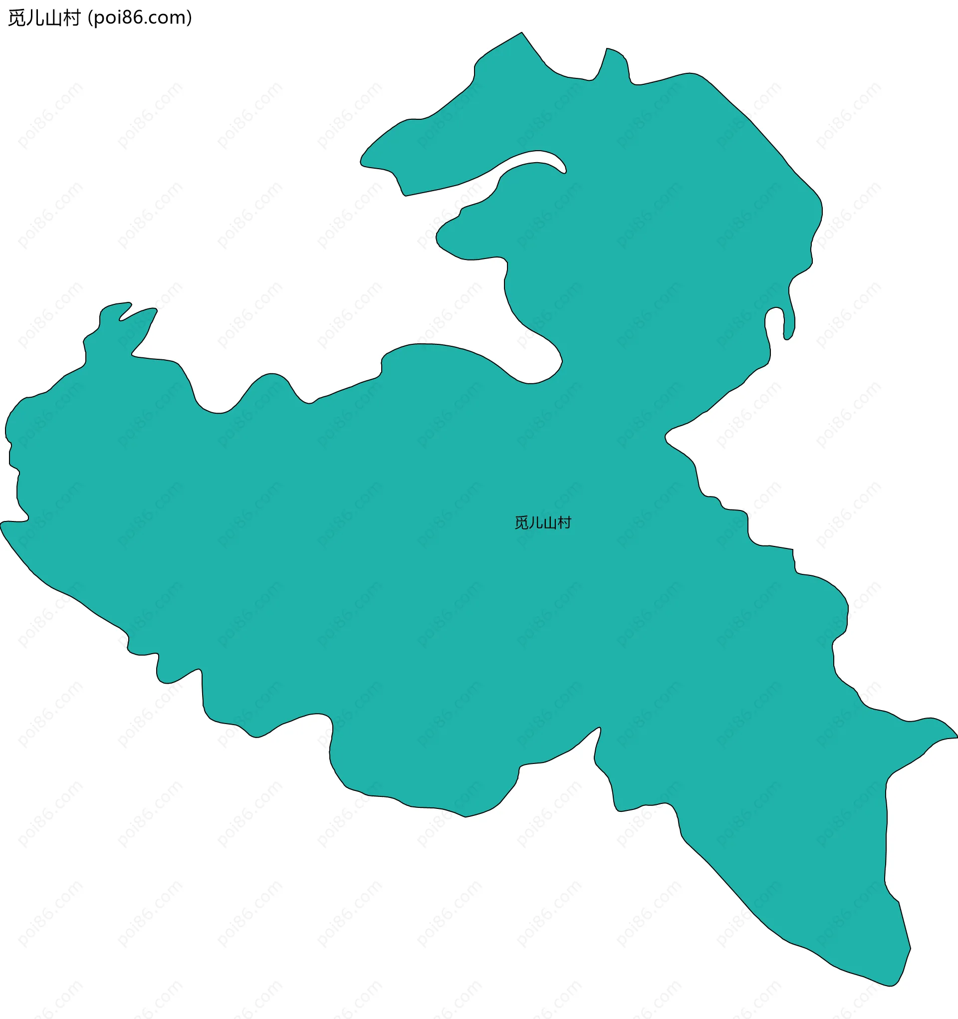 觅儿山村边界地图