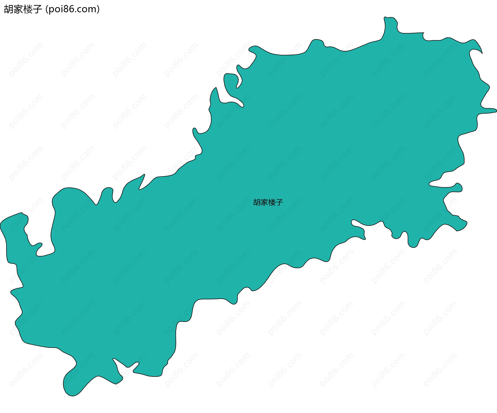 胡家楼子边界地图