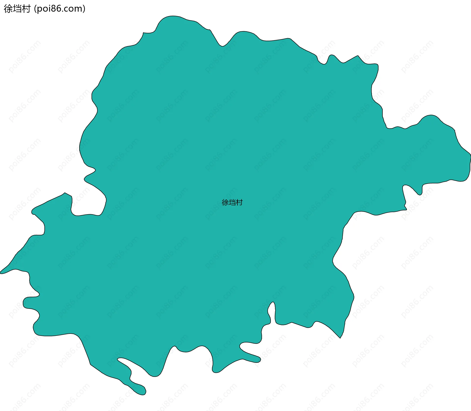 徐垱村边界地图