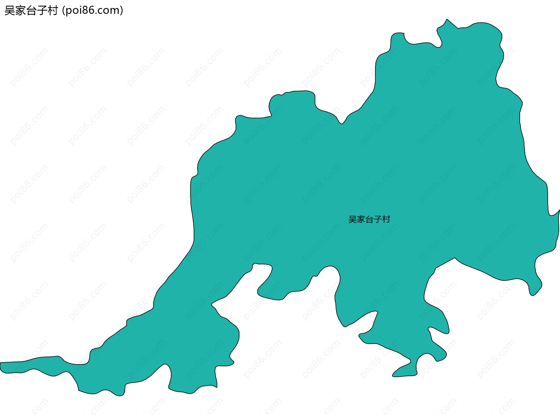吴家台子村边界地图