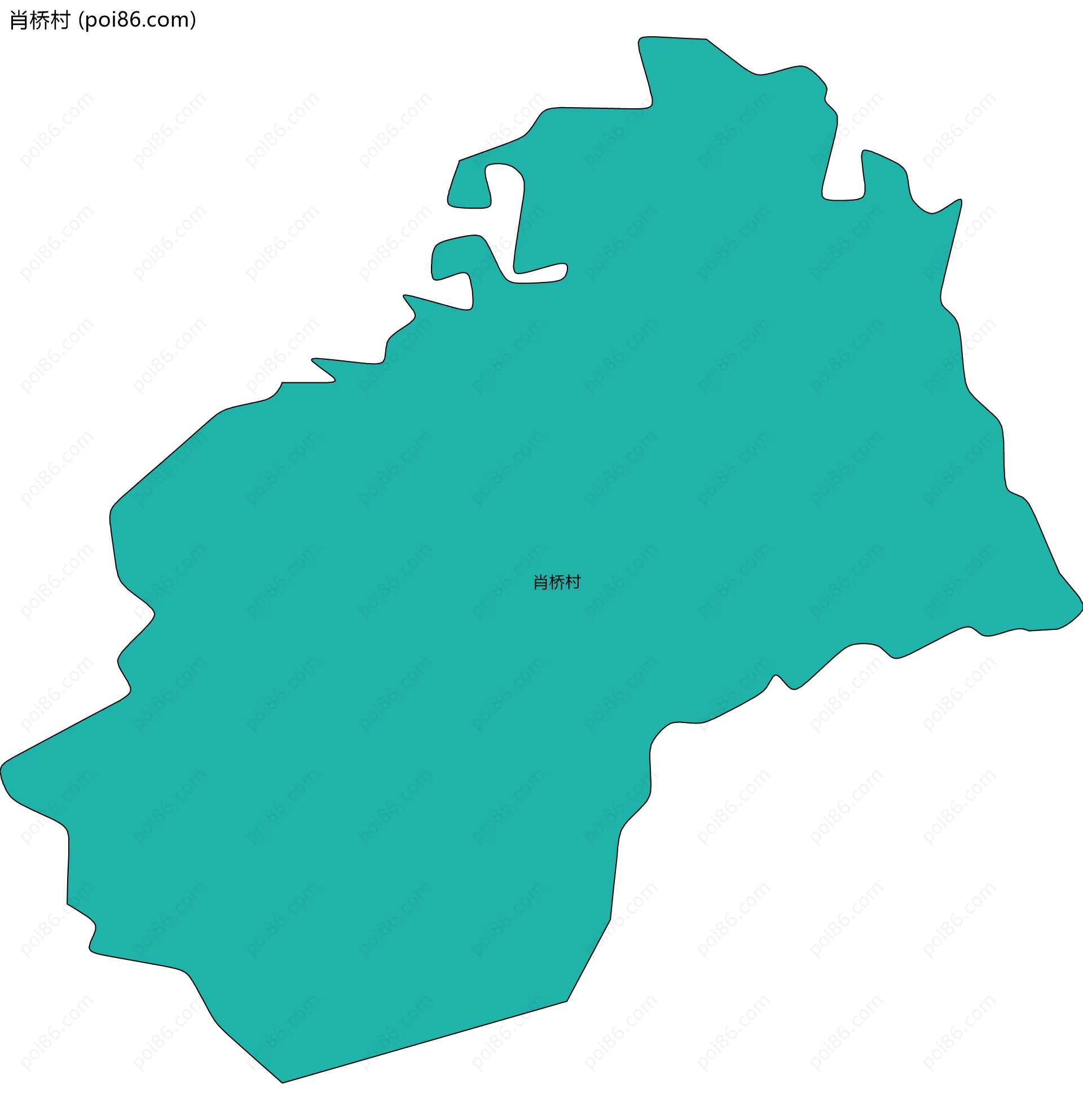 肖桥村边界地图