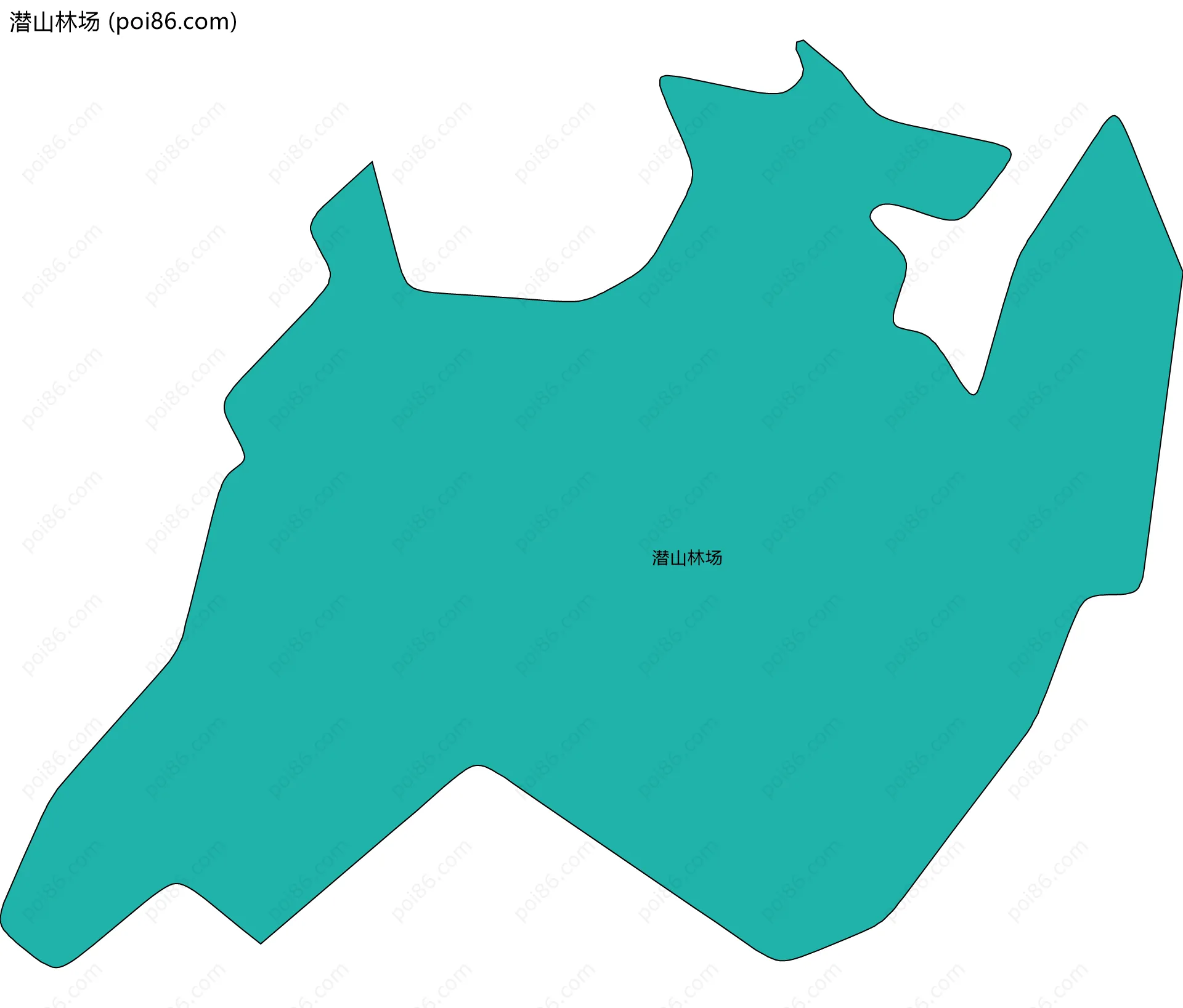 潜山林场边界地图