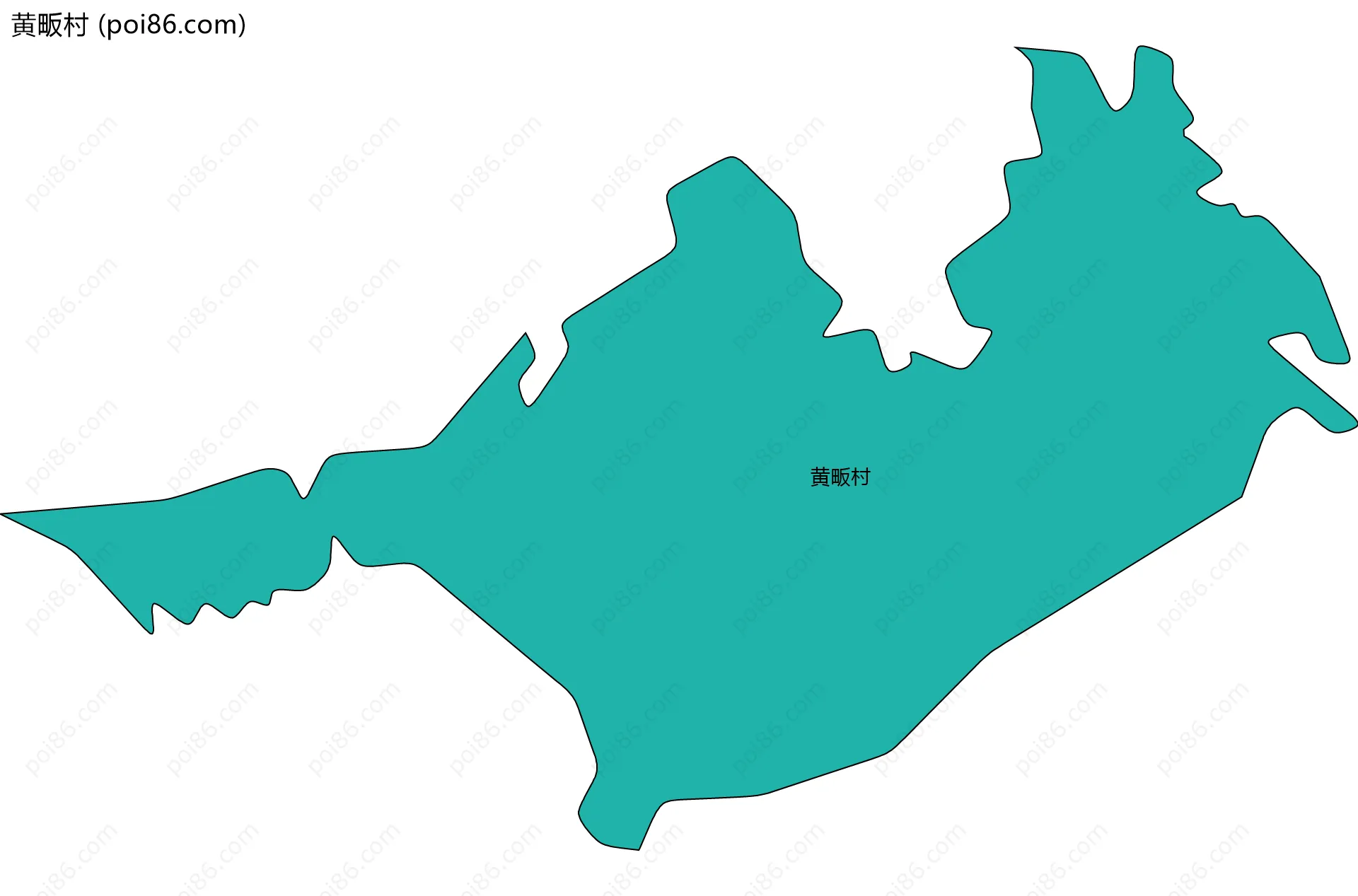 黄畈村边界地图