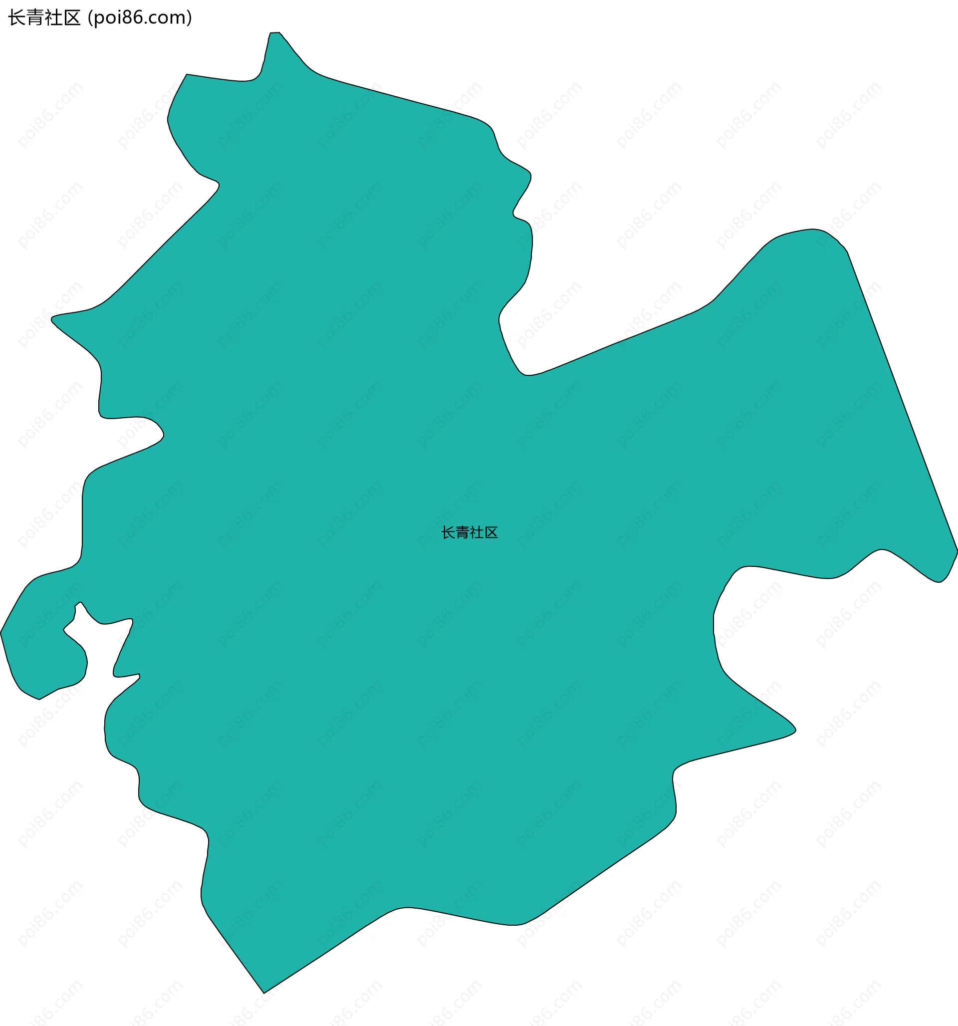 长青社区边界地图