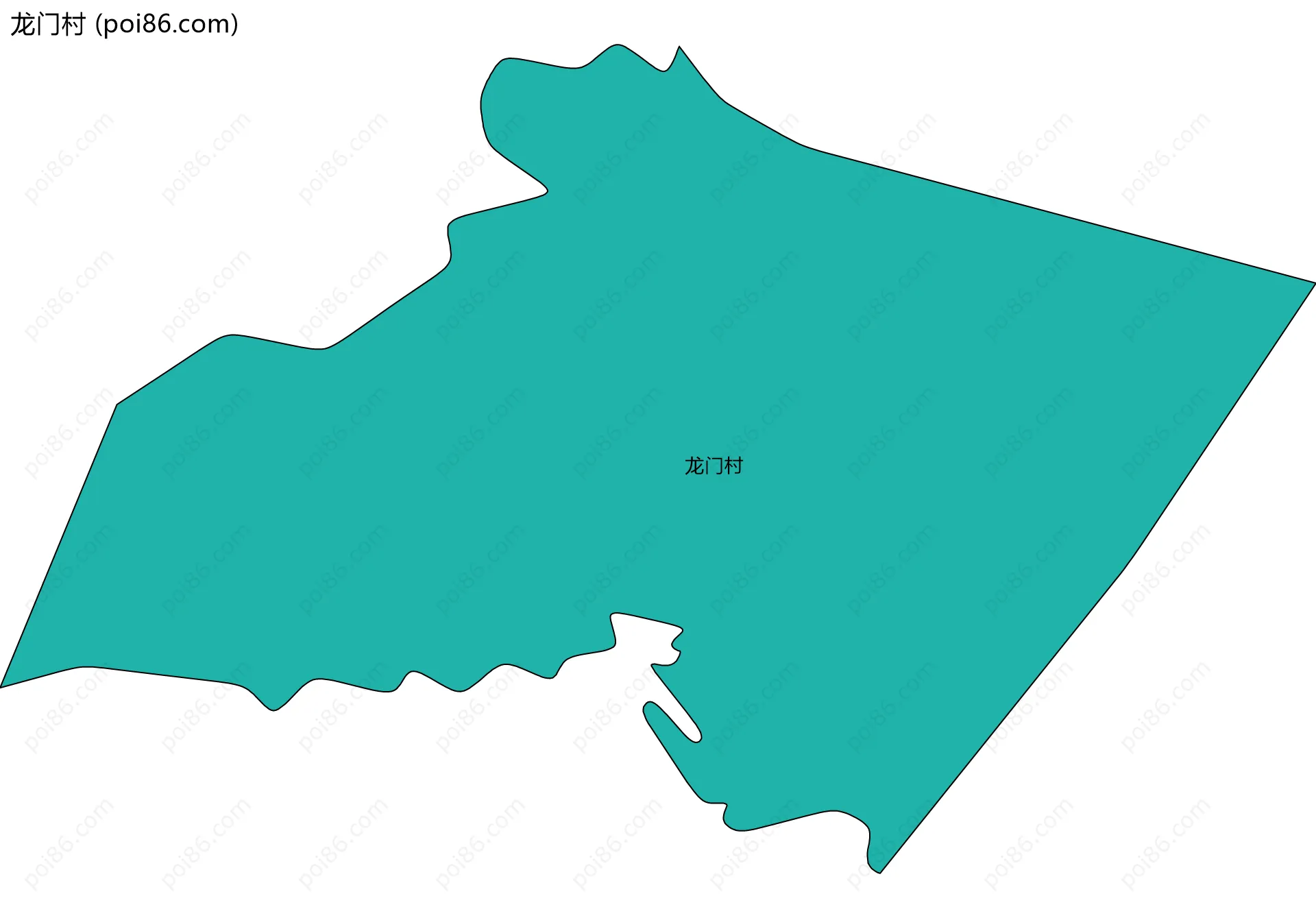 龙门村边界地图