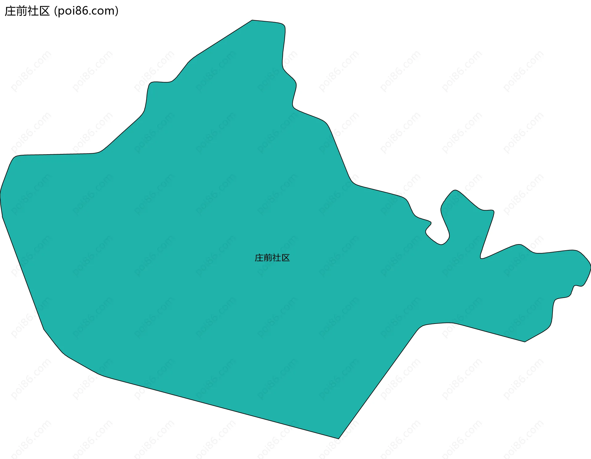 庄前社区边界地图