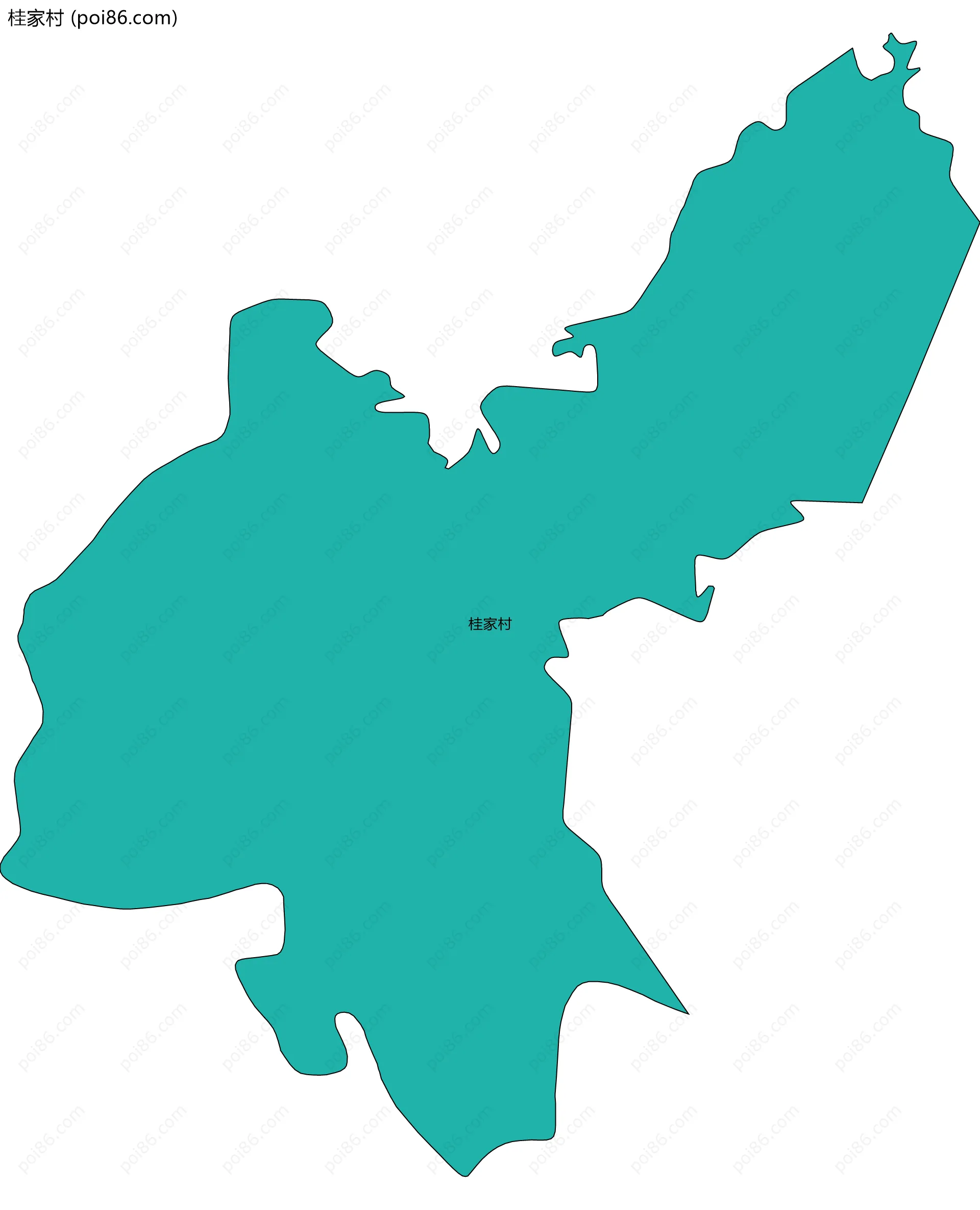 桂家村边界地图