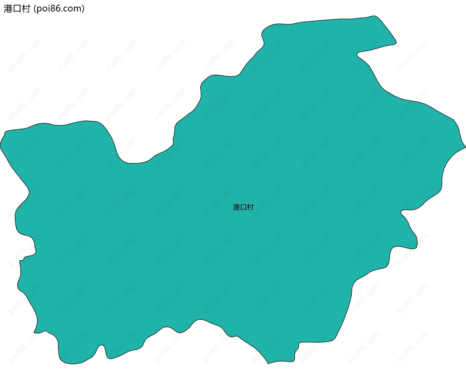 港口村边界地图