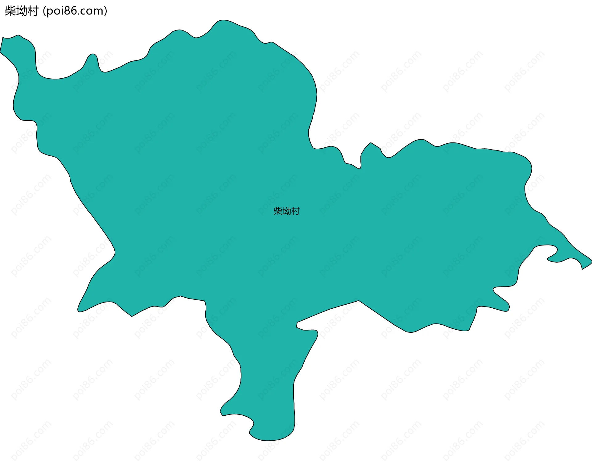 柴坳村边界地图