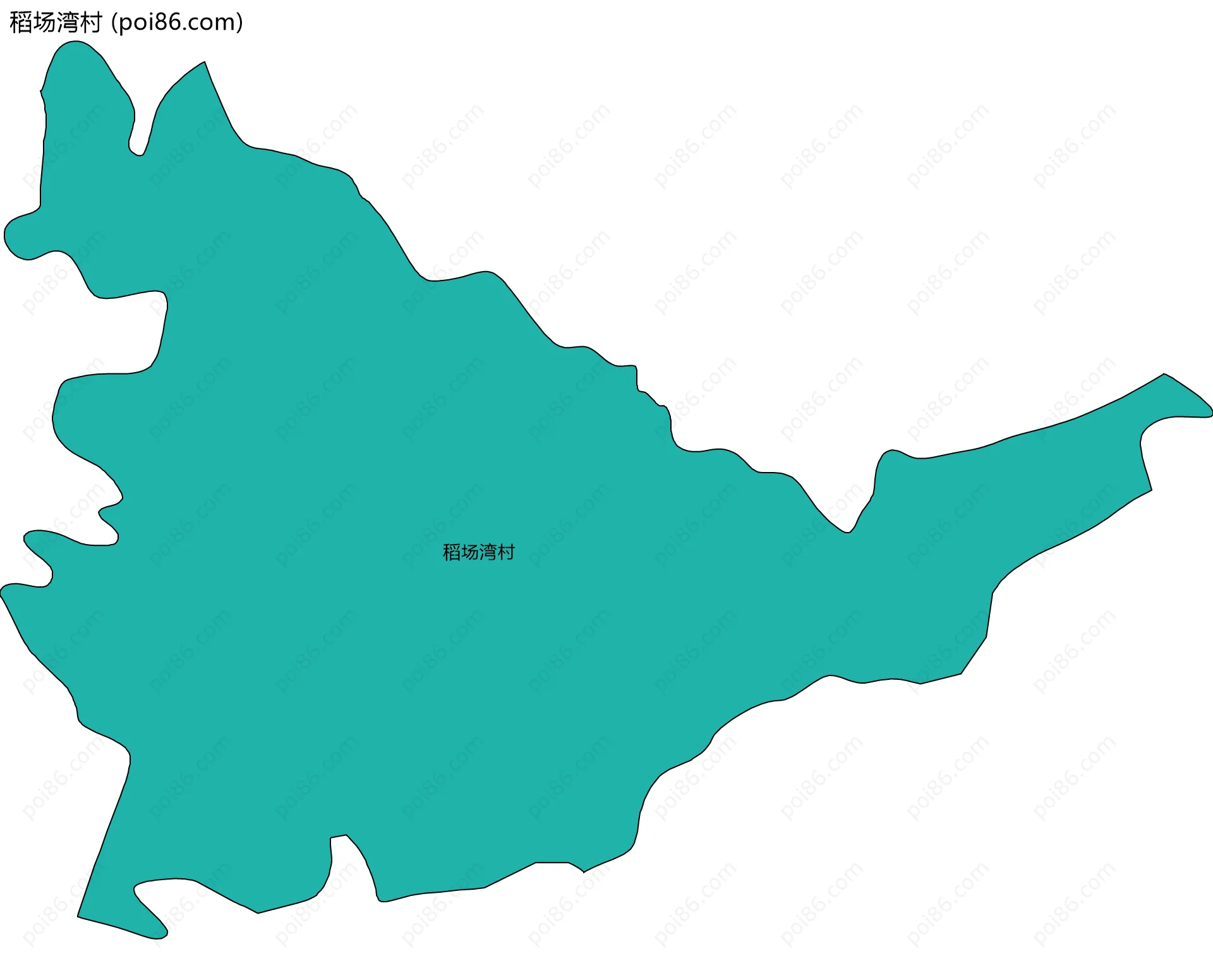 稻场湾村边界地图
