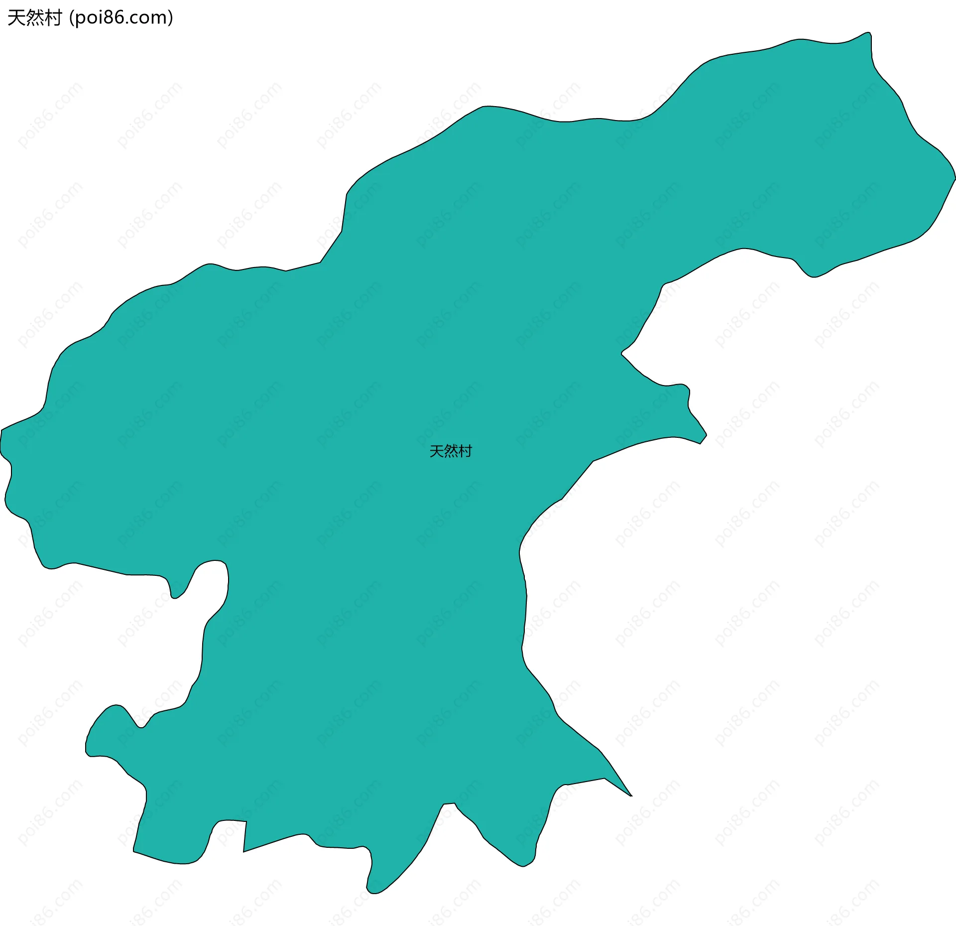 天然村边界地图