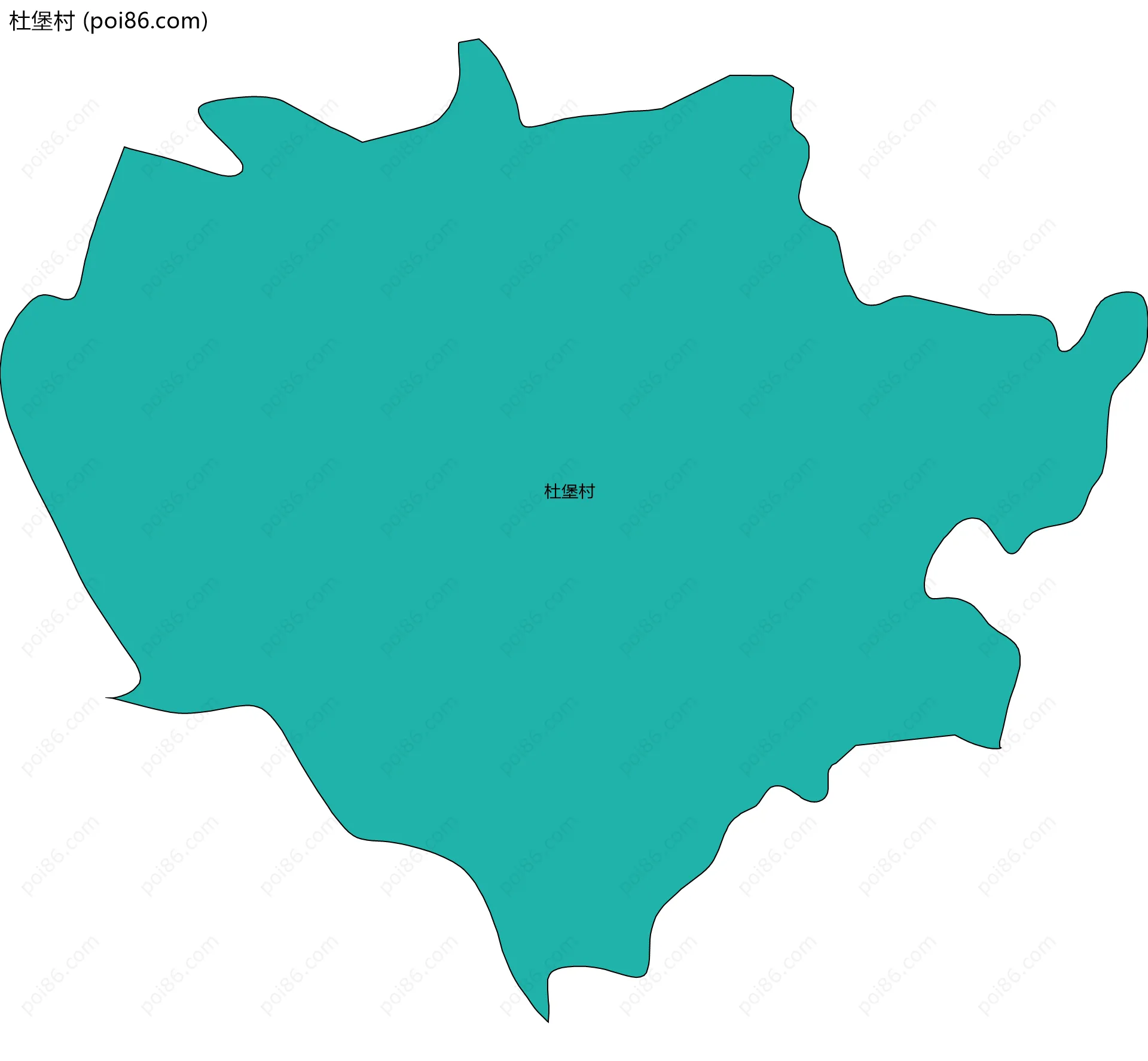 杜堡村边界地图