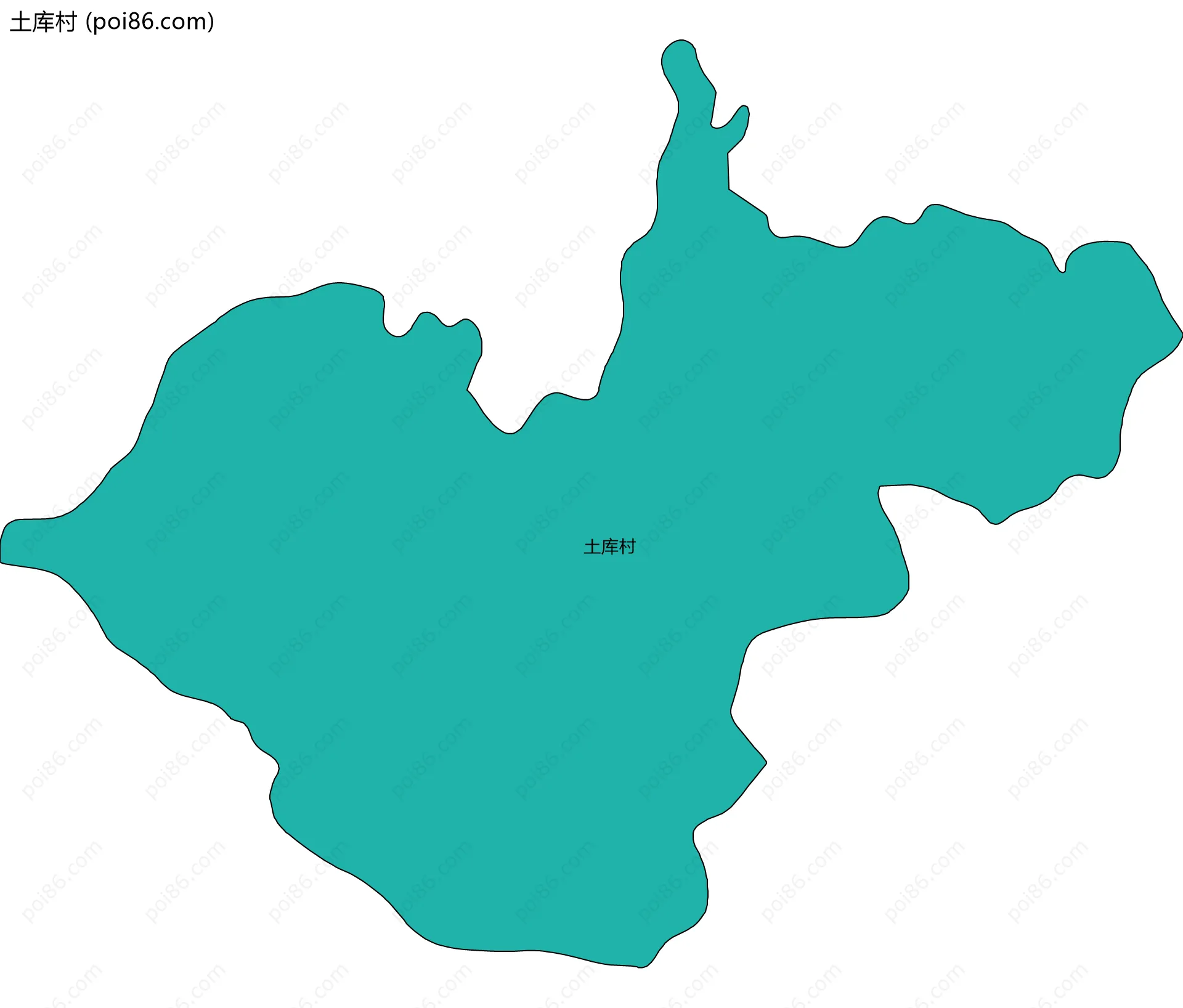 土库村边界地图