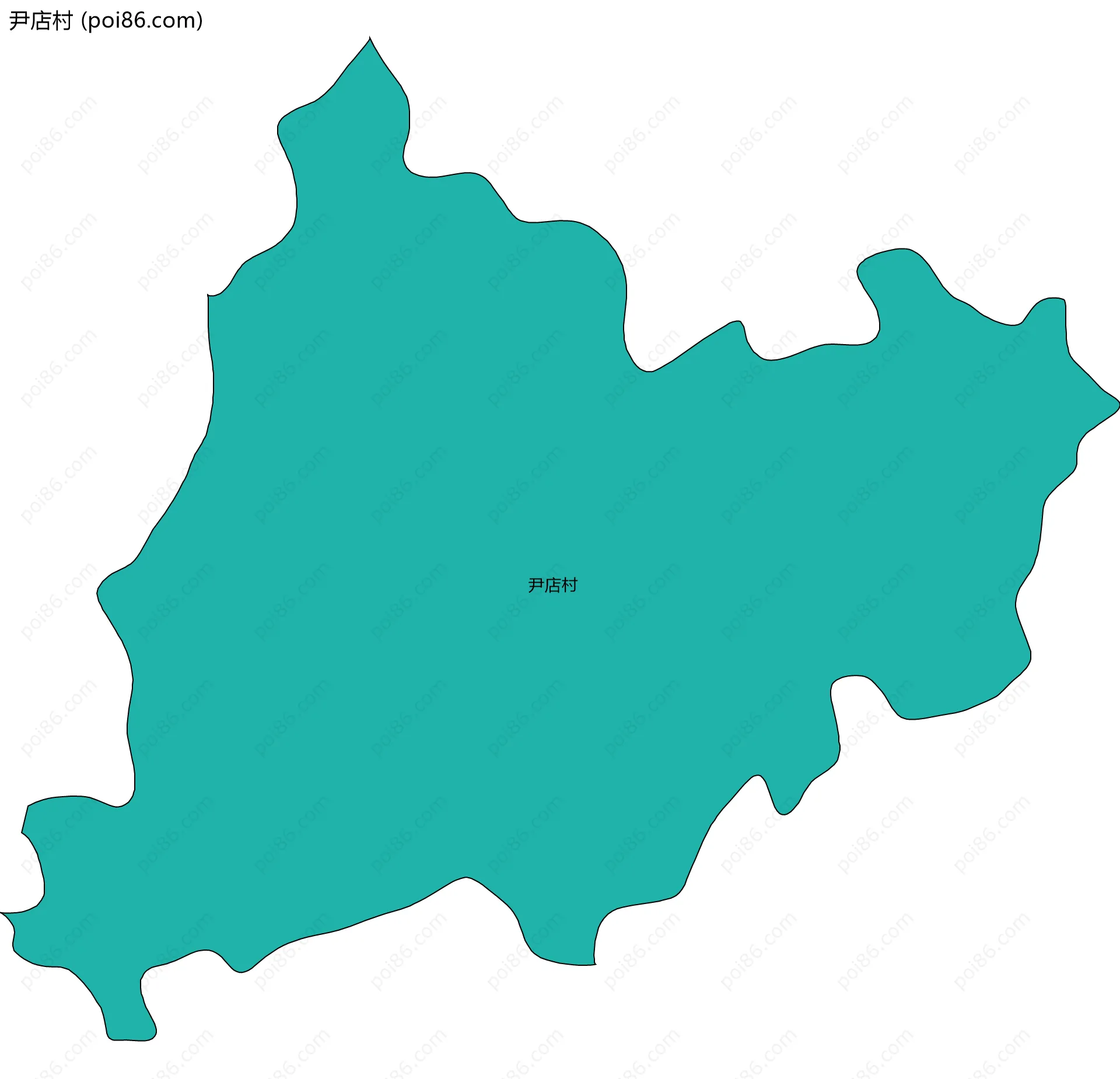 尹店村边界地图