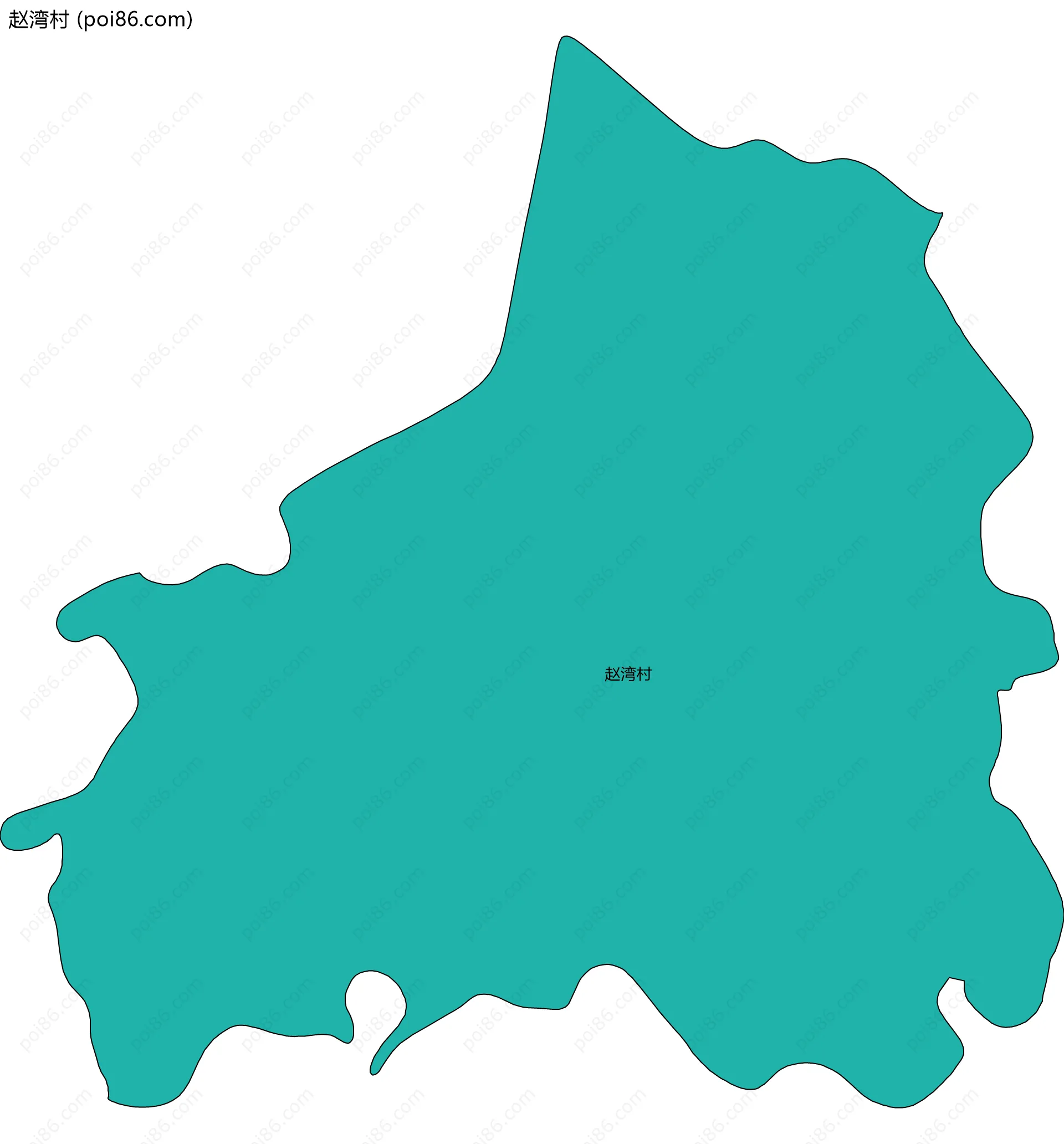 赵湾村边界地图