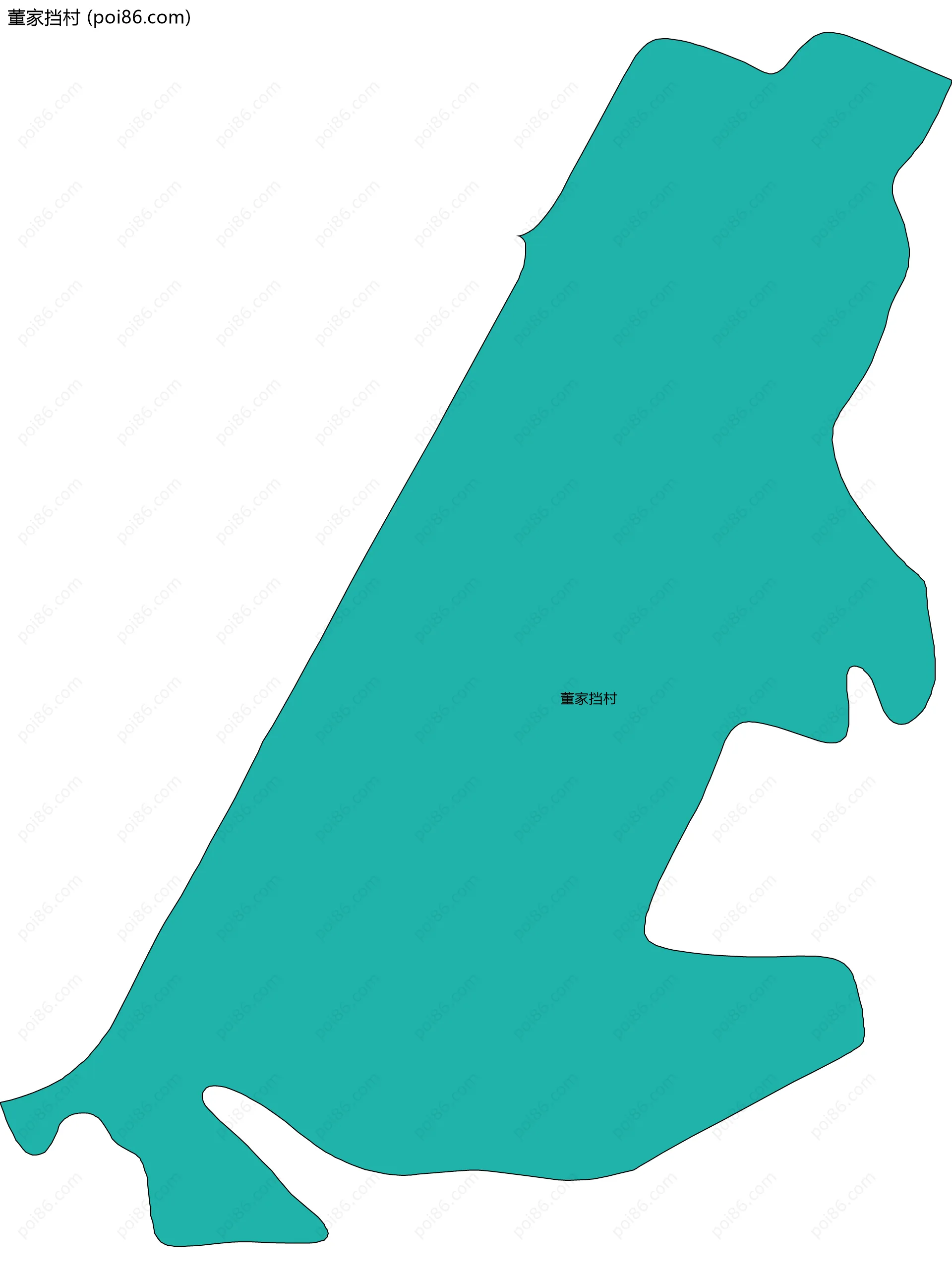 董家挡村边界地图