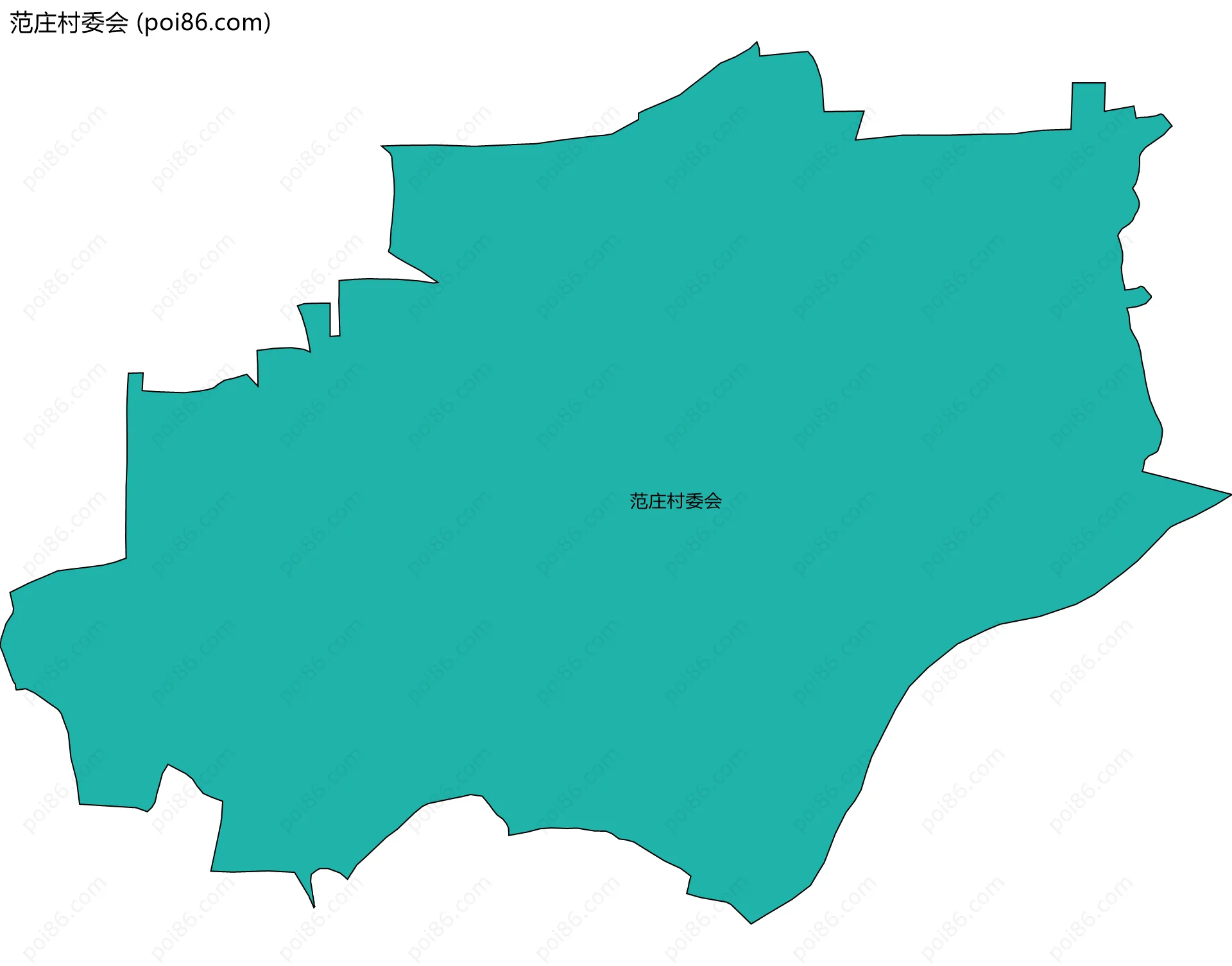 范庄村委会边界地图