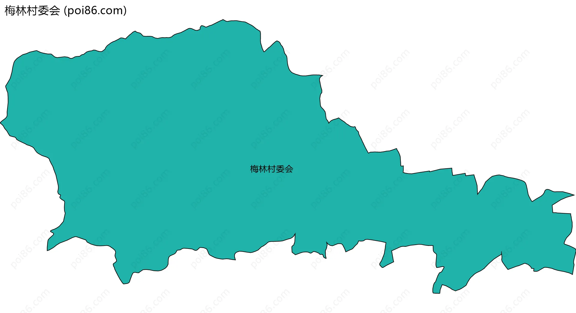 梅林村委会边界地图