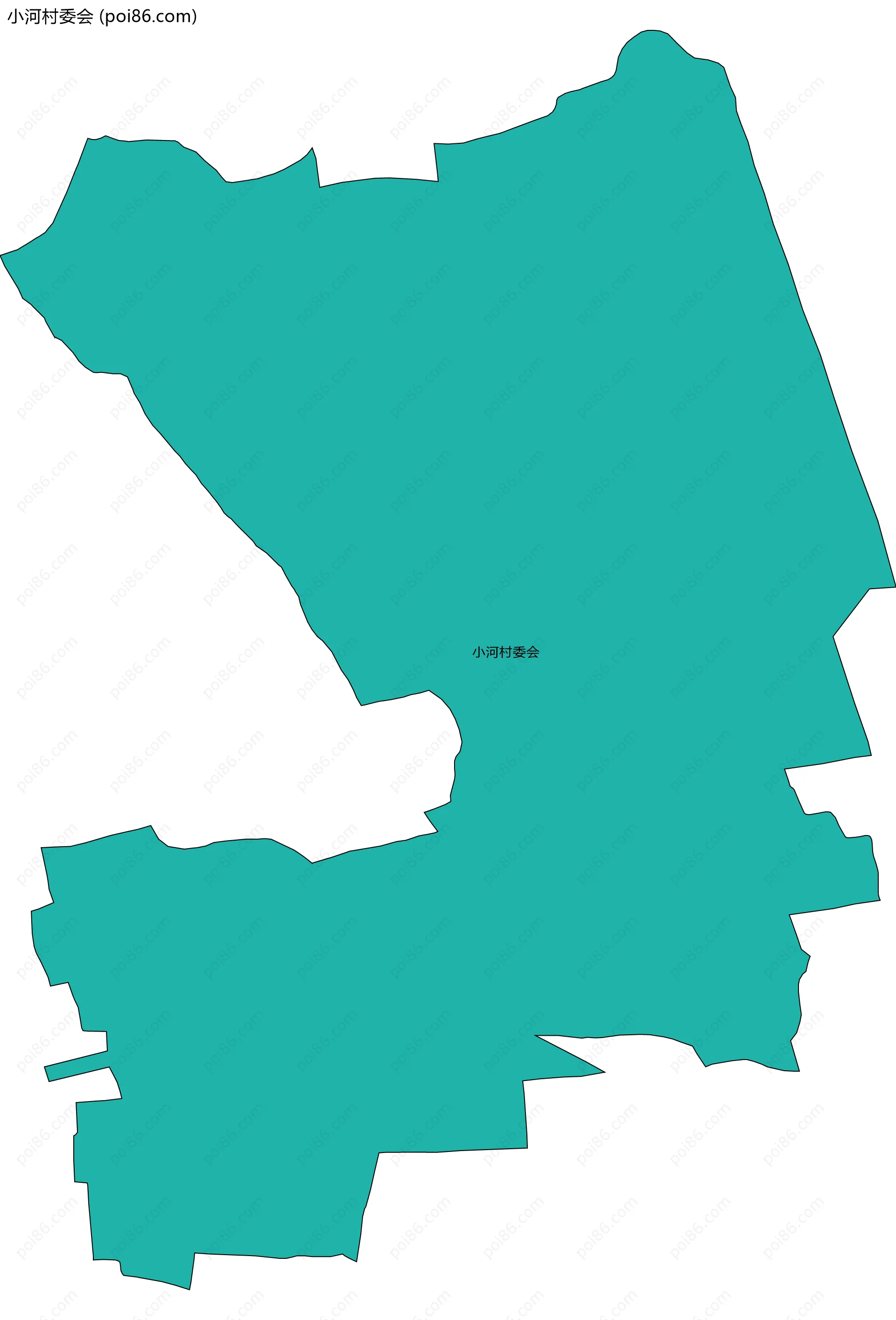 小河村委会边界地图