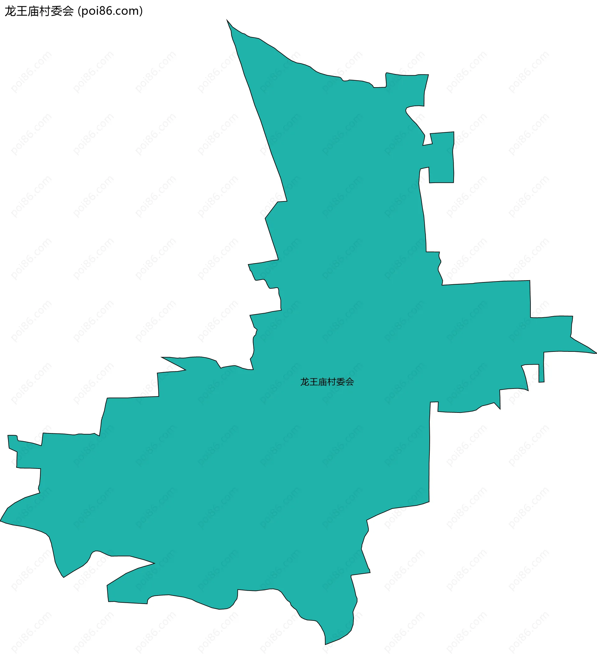 龙王庙村委会边界地图