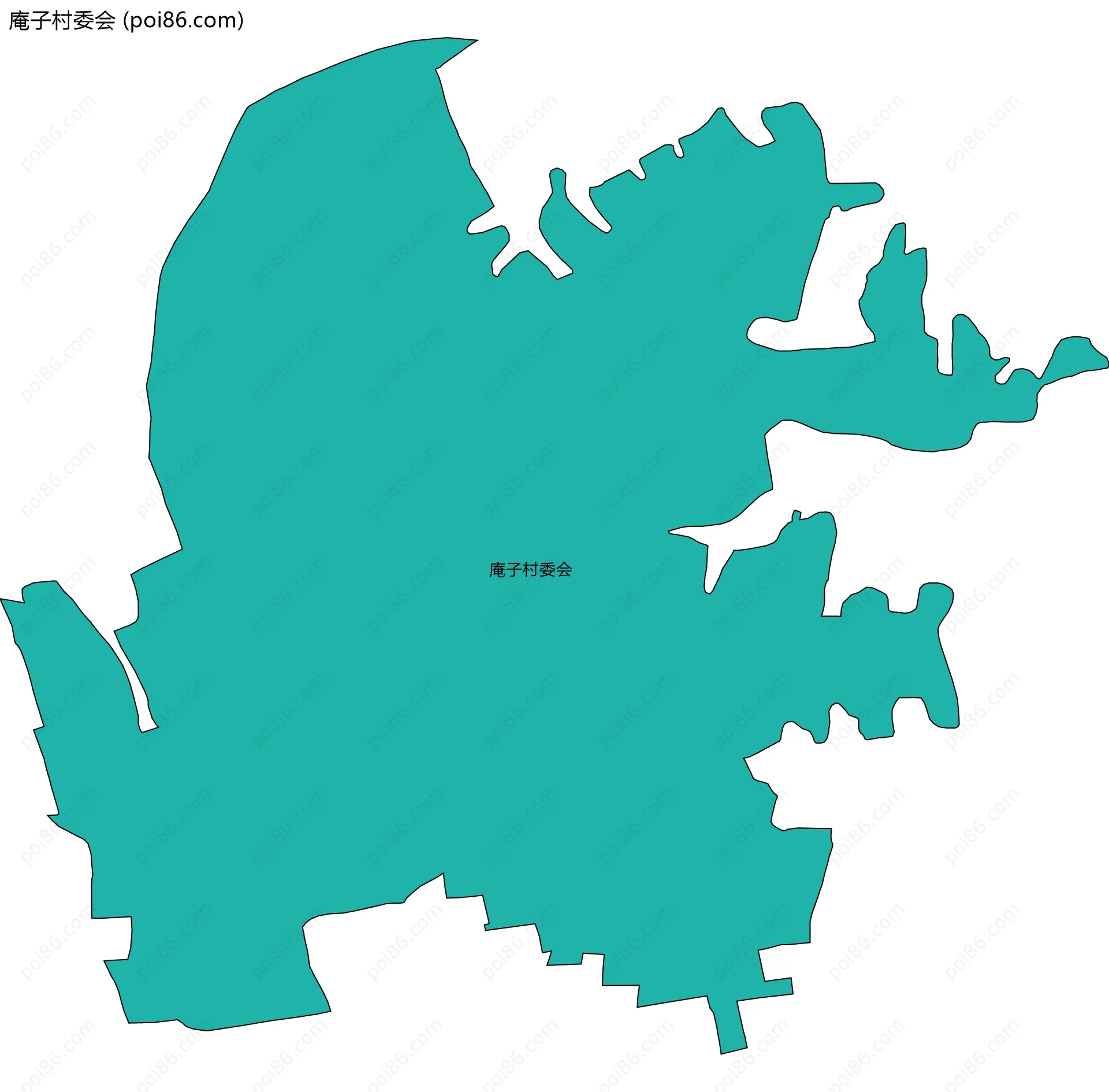 庵子村委会边界地图