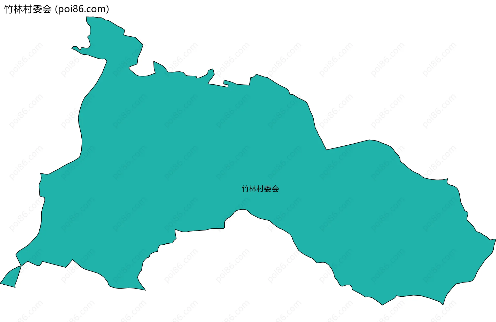 竹林村委会边界地图