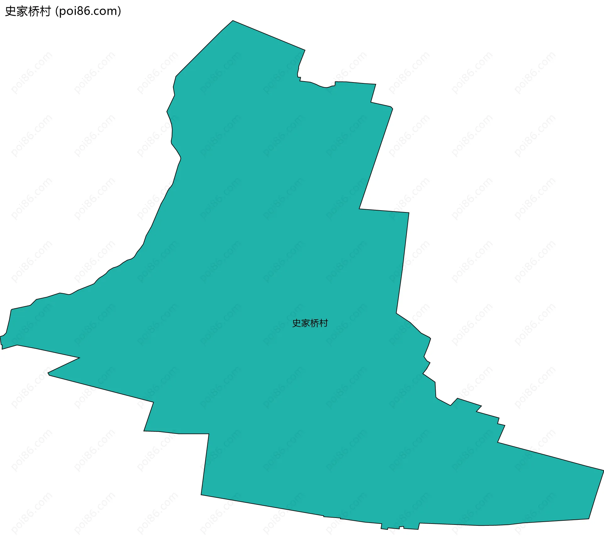 史家桥村边界地图