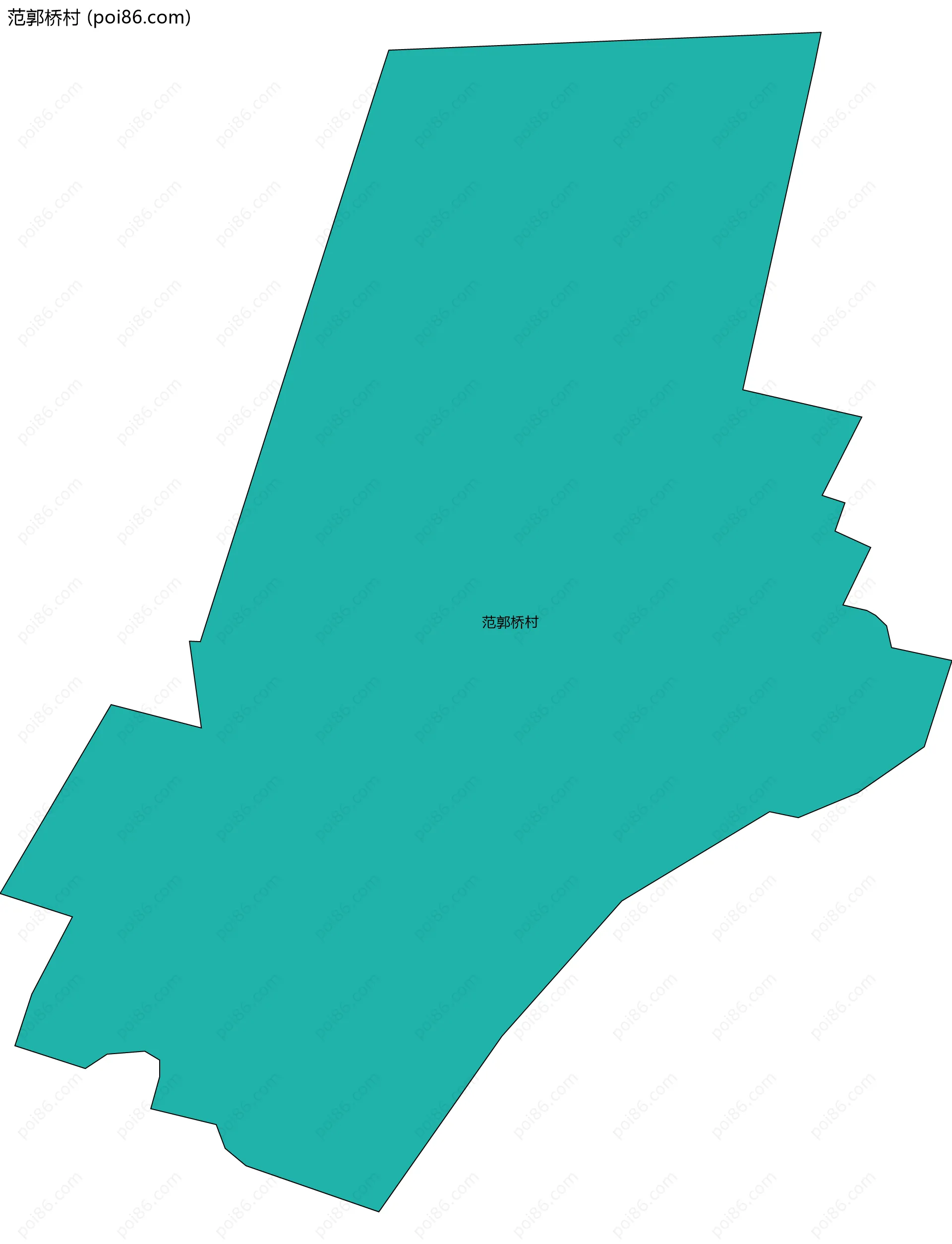 范郭桥村边界地图