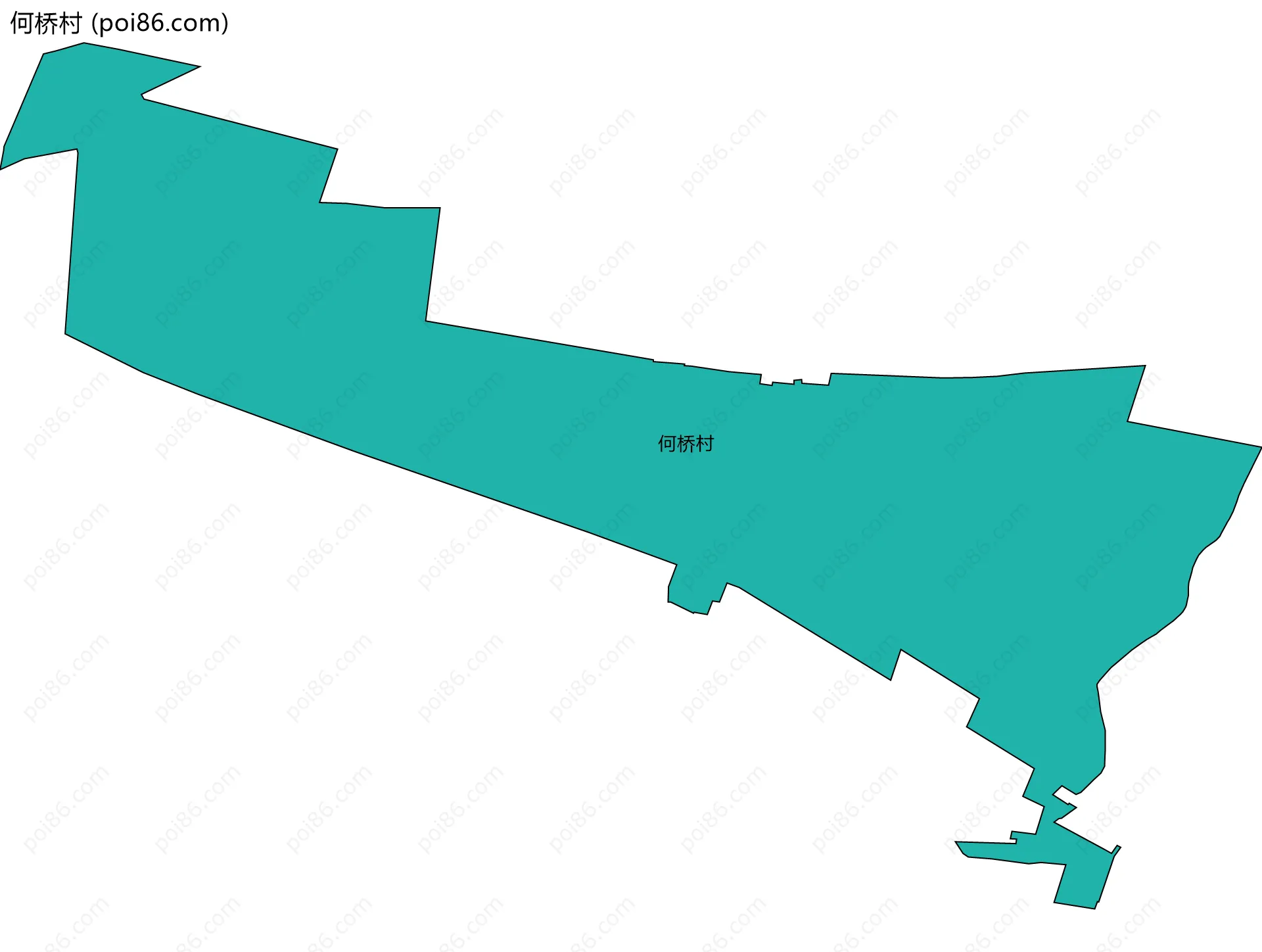 何桥村边界地图