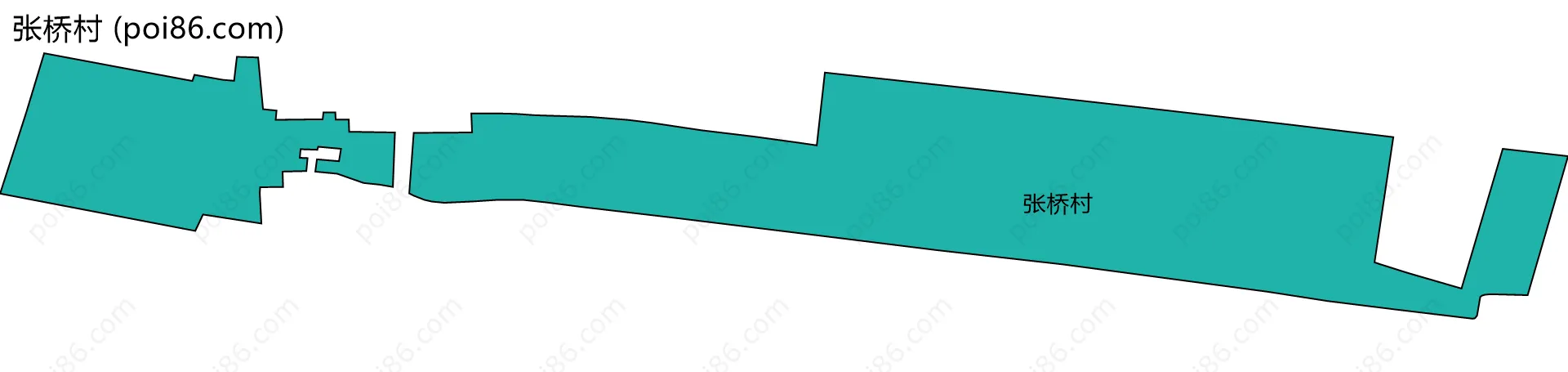 张桥村边界地图