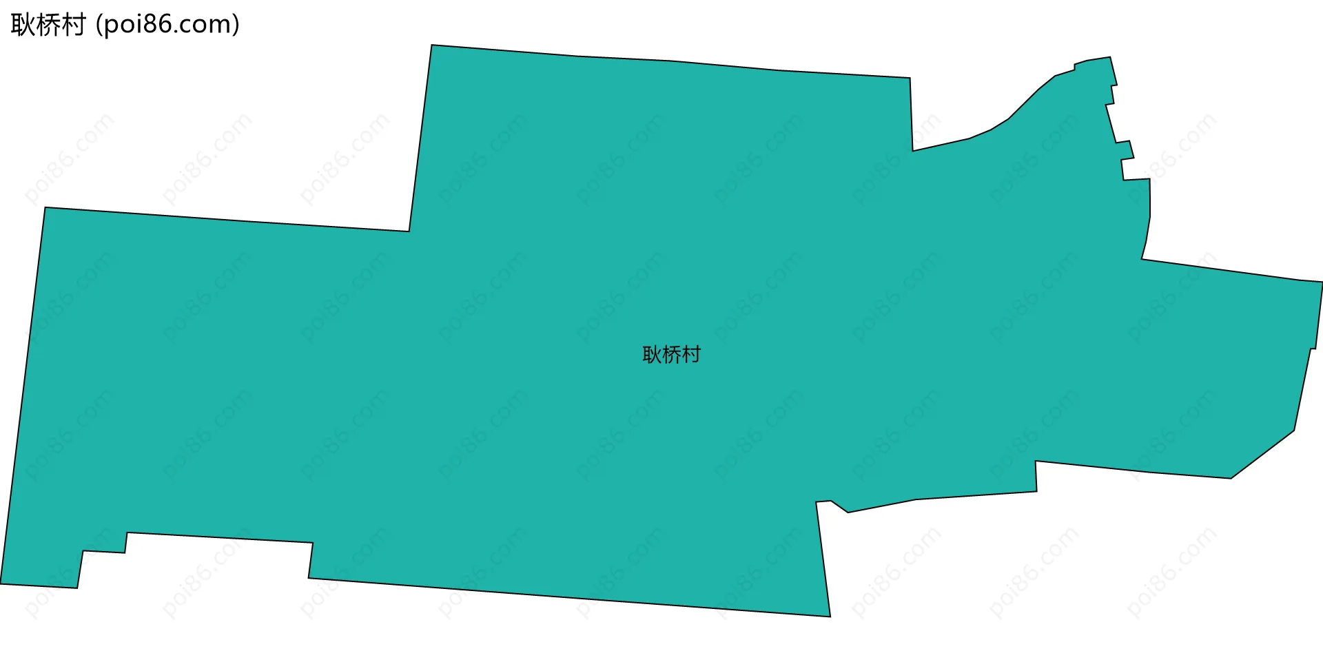 耿桥村边界地图