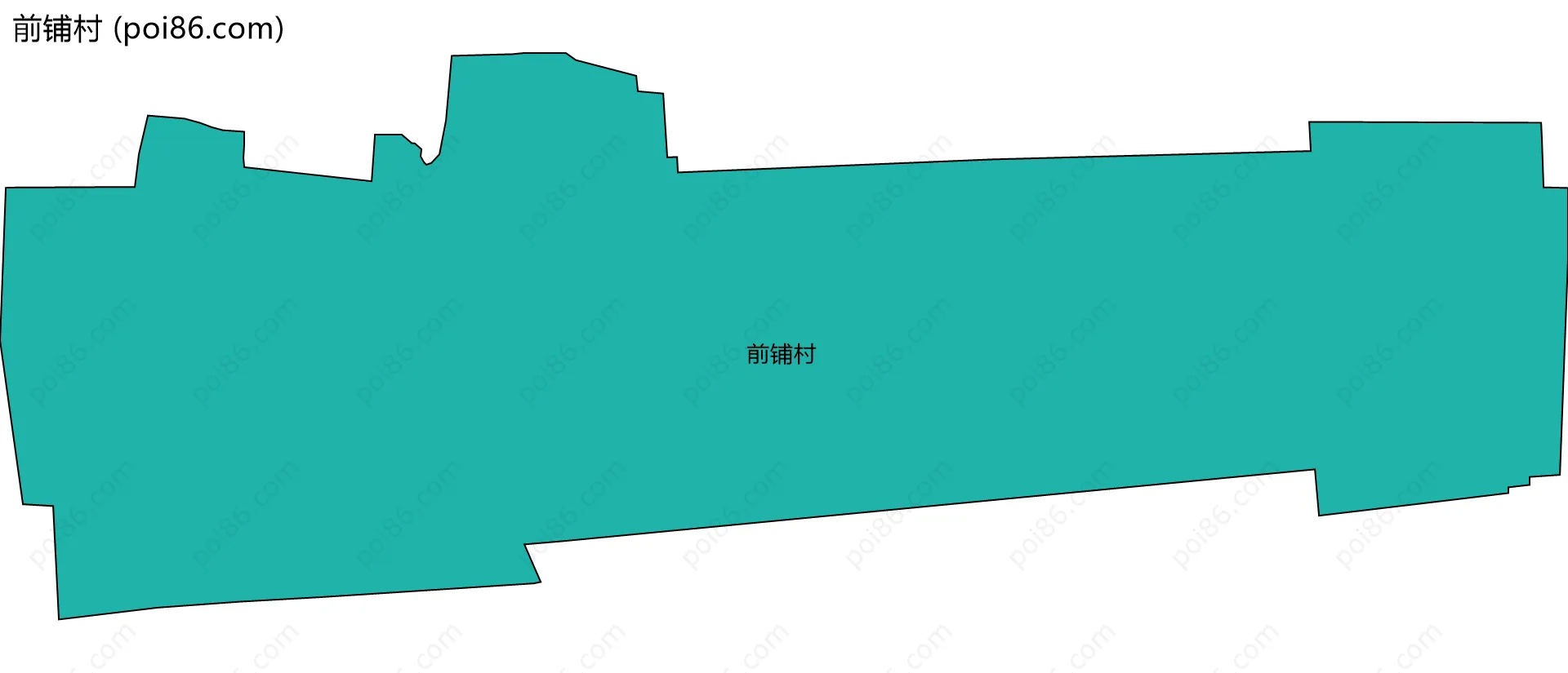 前铺村边界地图