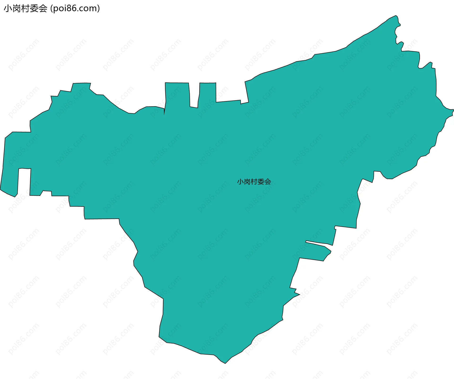 小岗村委会边界地图
