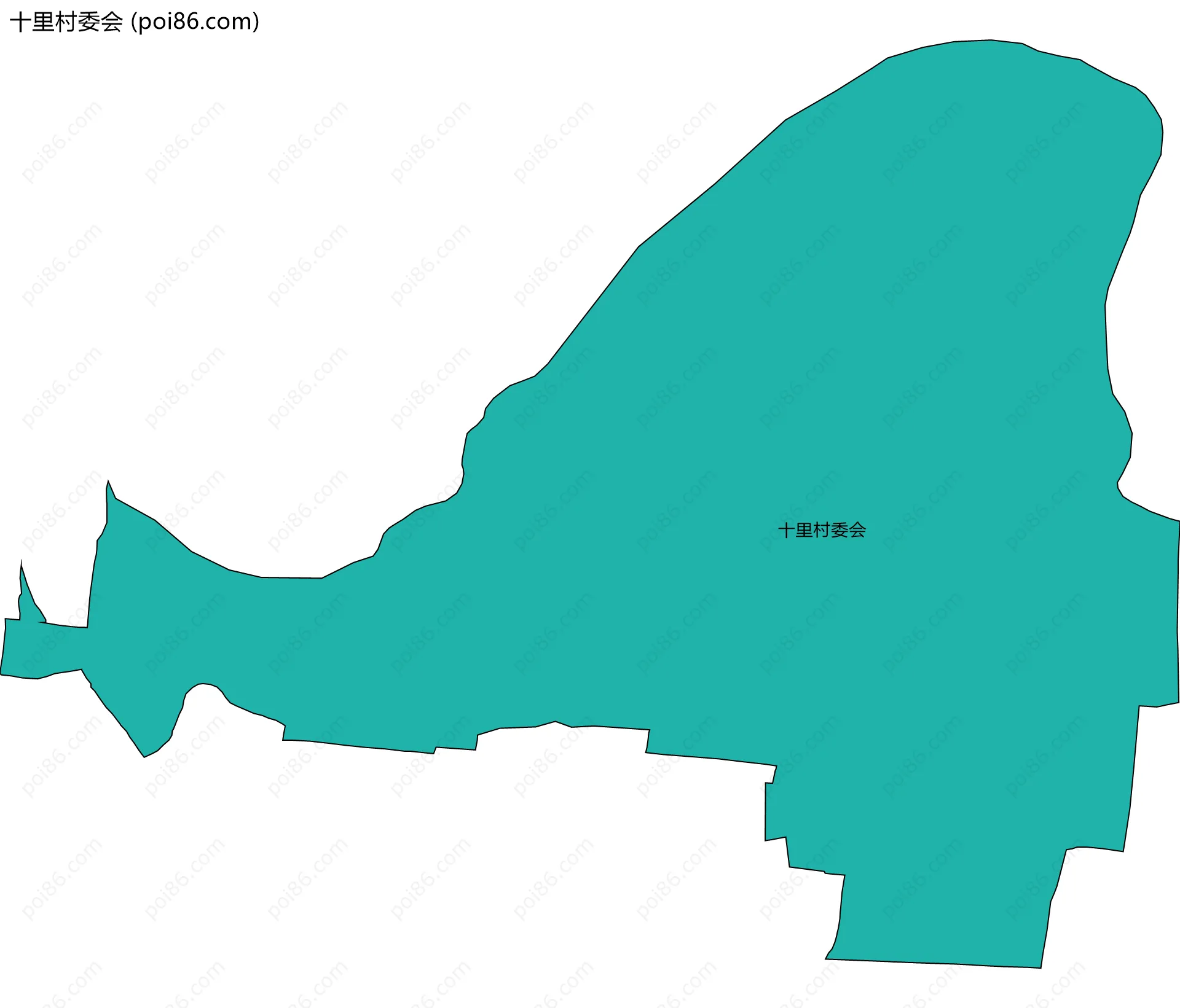 十里村委会边界地图