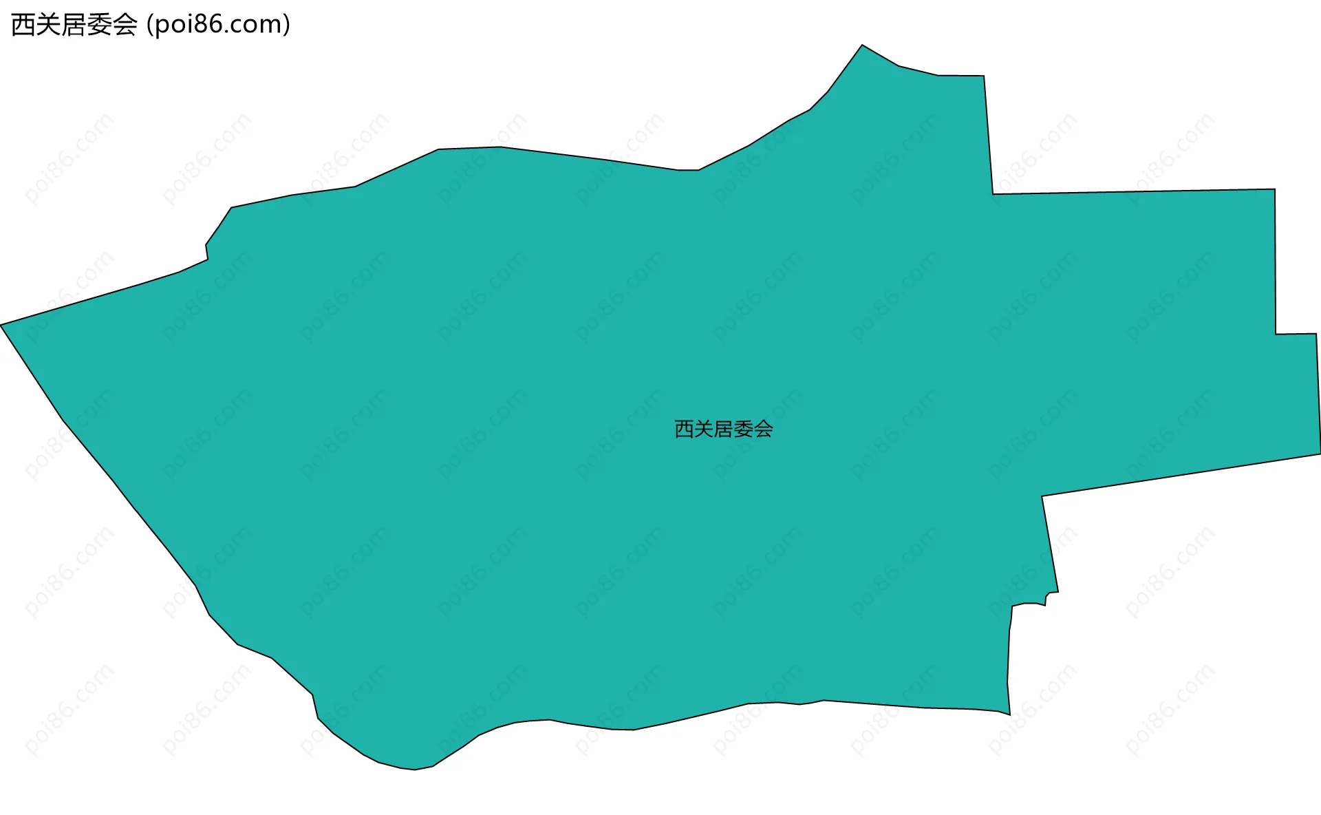 西关居委会边界地图
