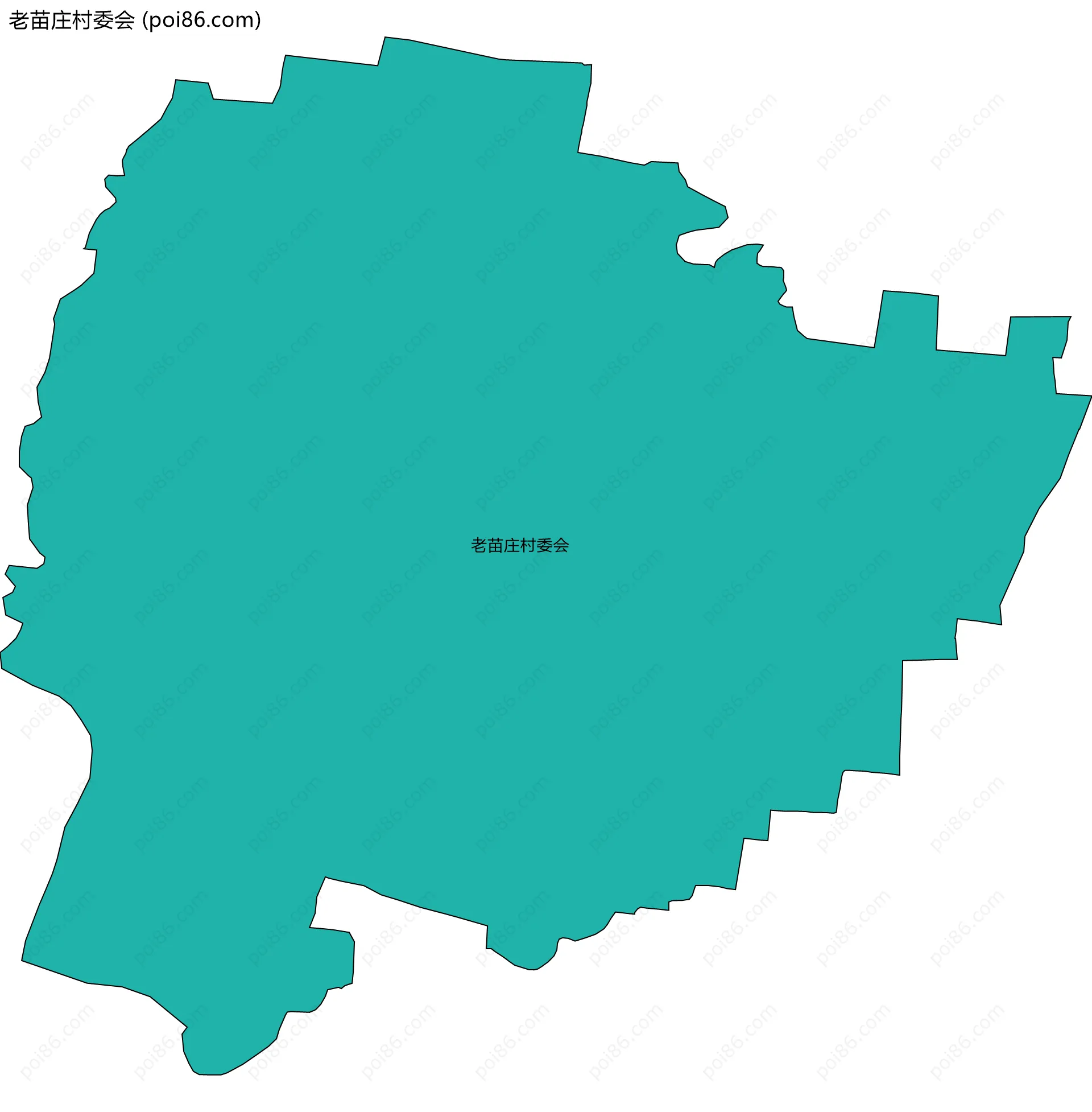 老苗庄村委会边界地图