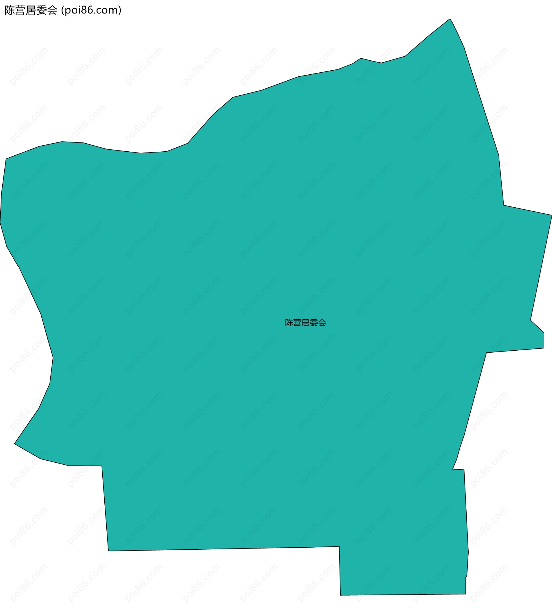 陈营居委会边界地图