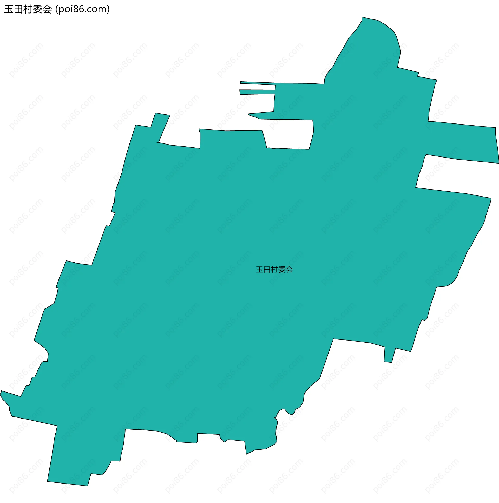 玉田村委会边界地图