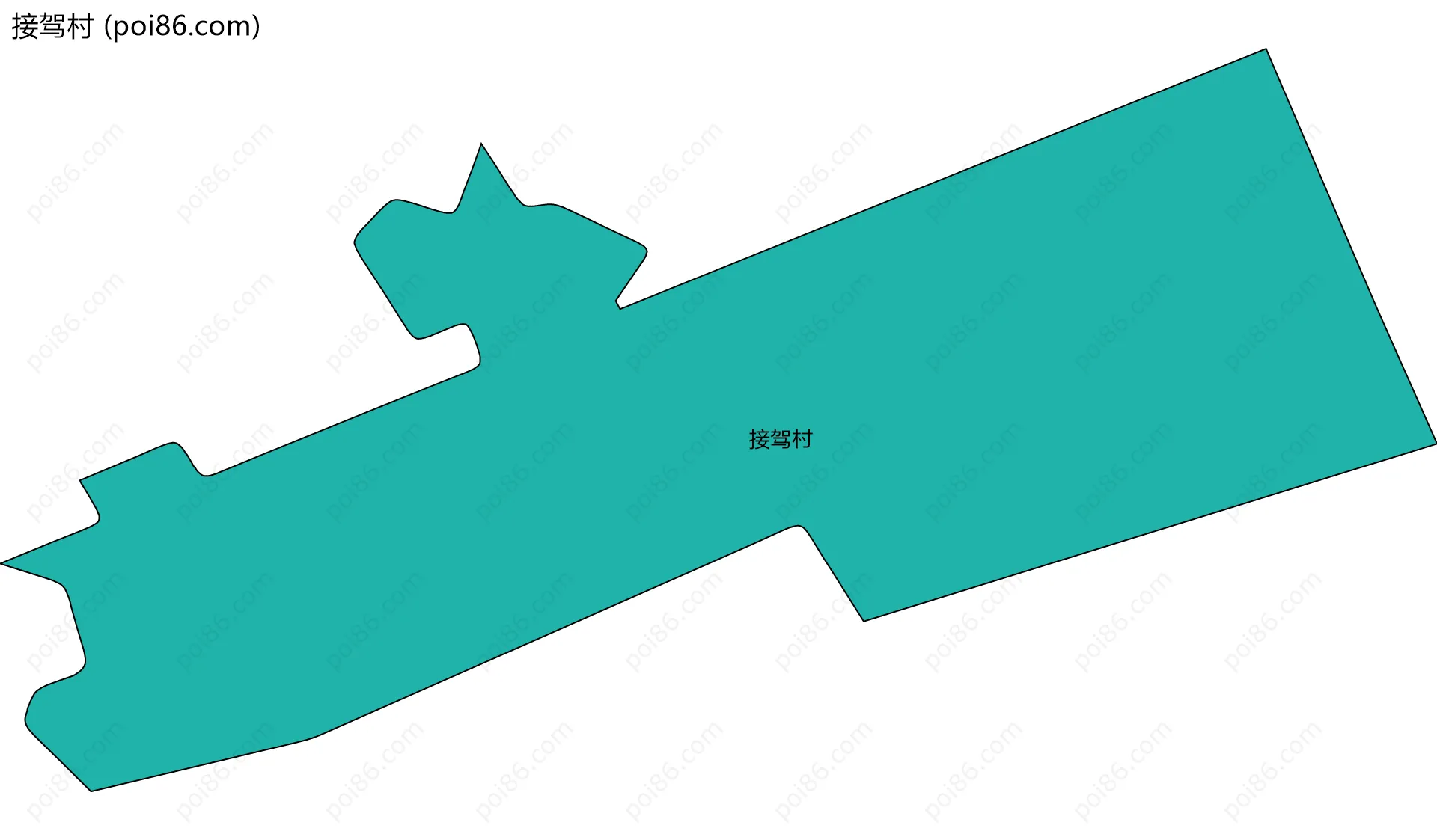 接驾村边界地图