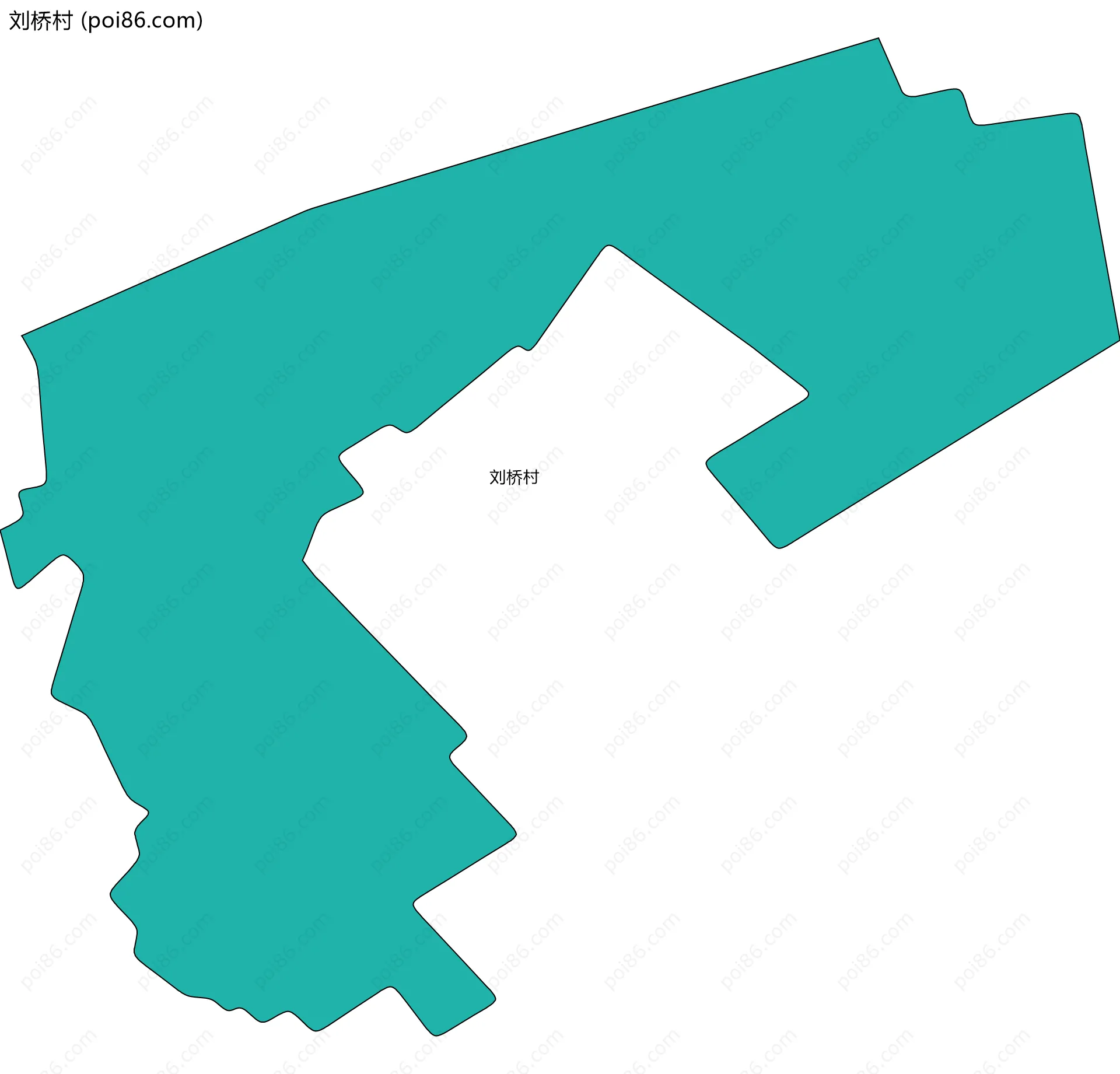 刘桥村边界地图