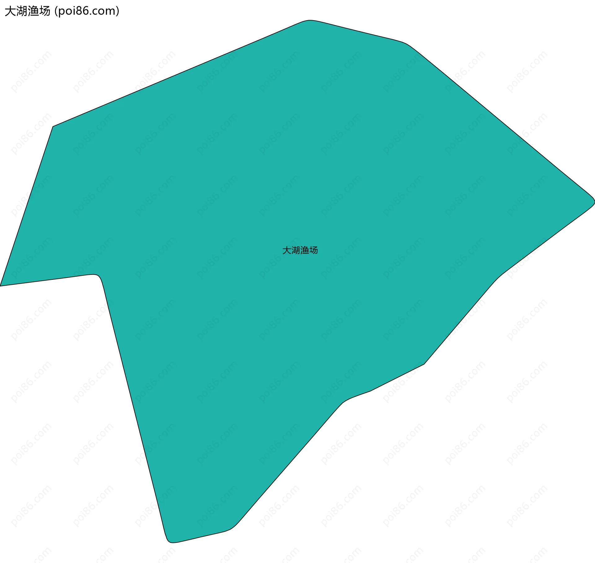 大湖渔场边界地图